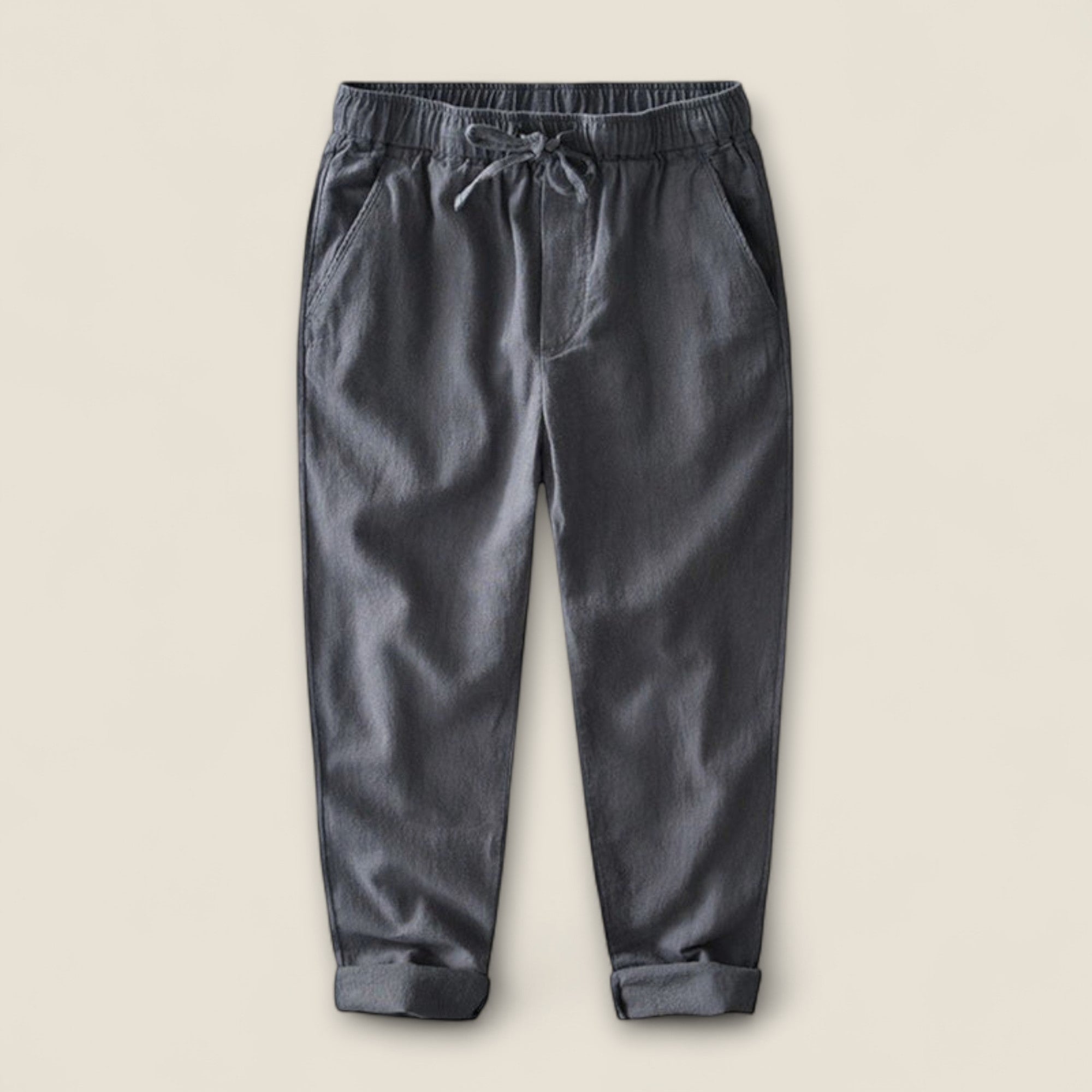 Tomaso - Pantalons en Lin Détendus