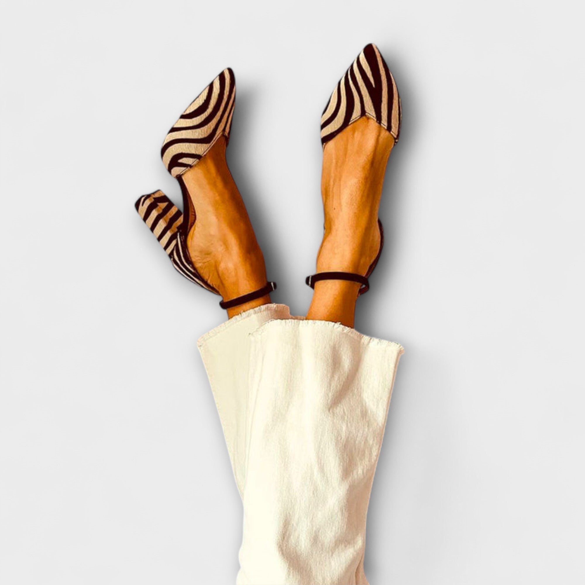 Zebrina – Talons Déclaration avec Imprimé Zebra