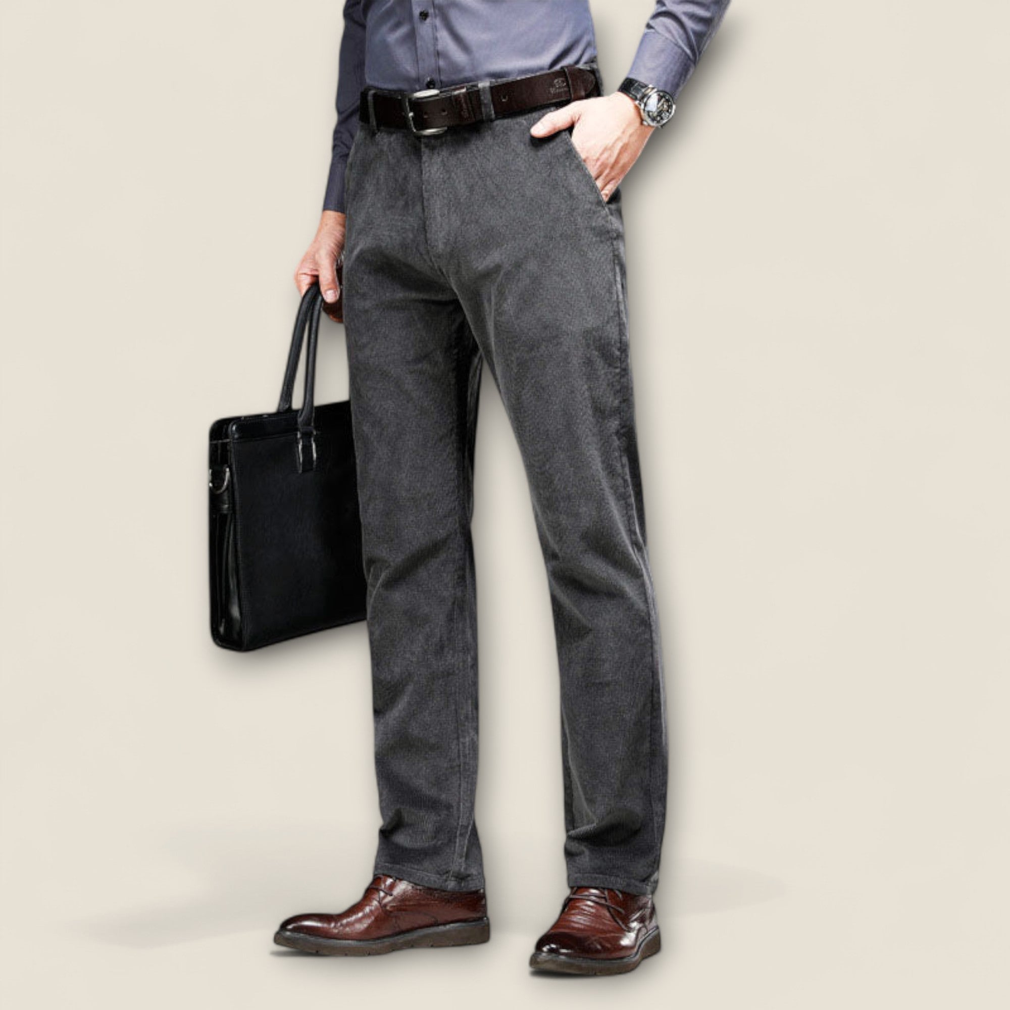 Antonio - Pantalons en Velours Côtelé Sur Mesure