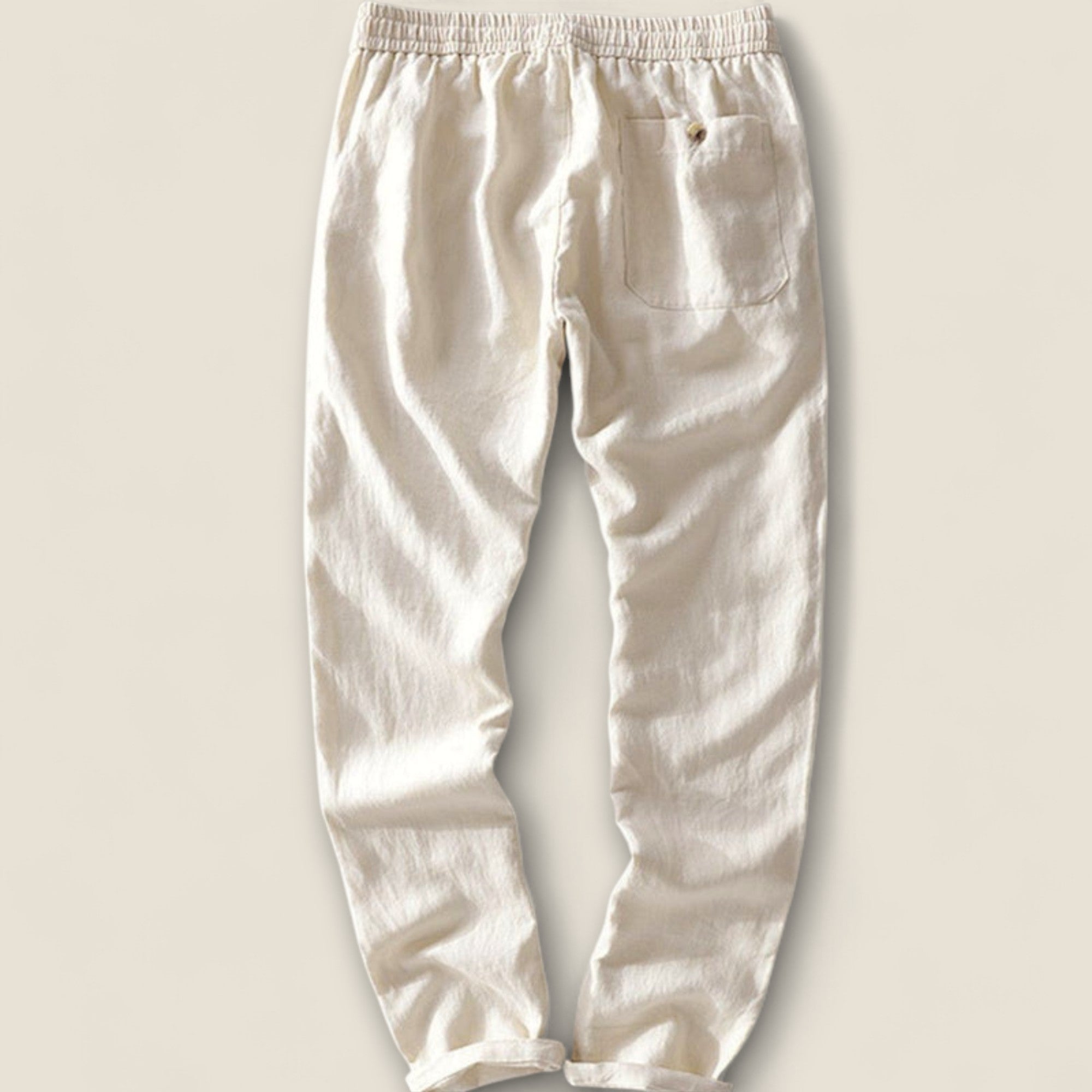 Fabio - Pantalons en Lin Élastique