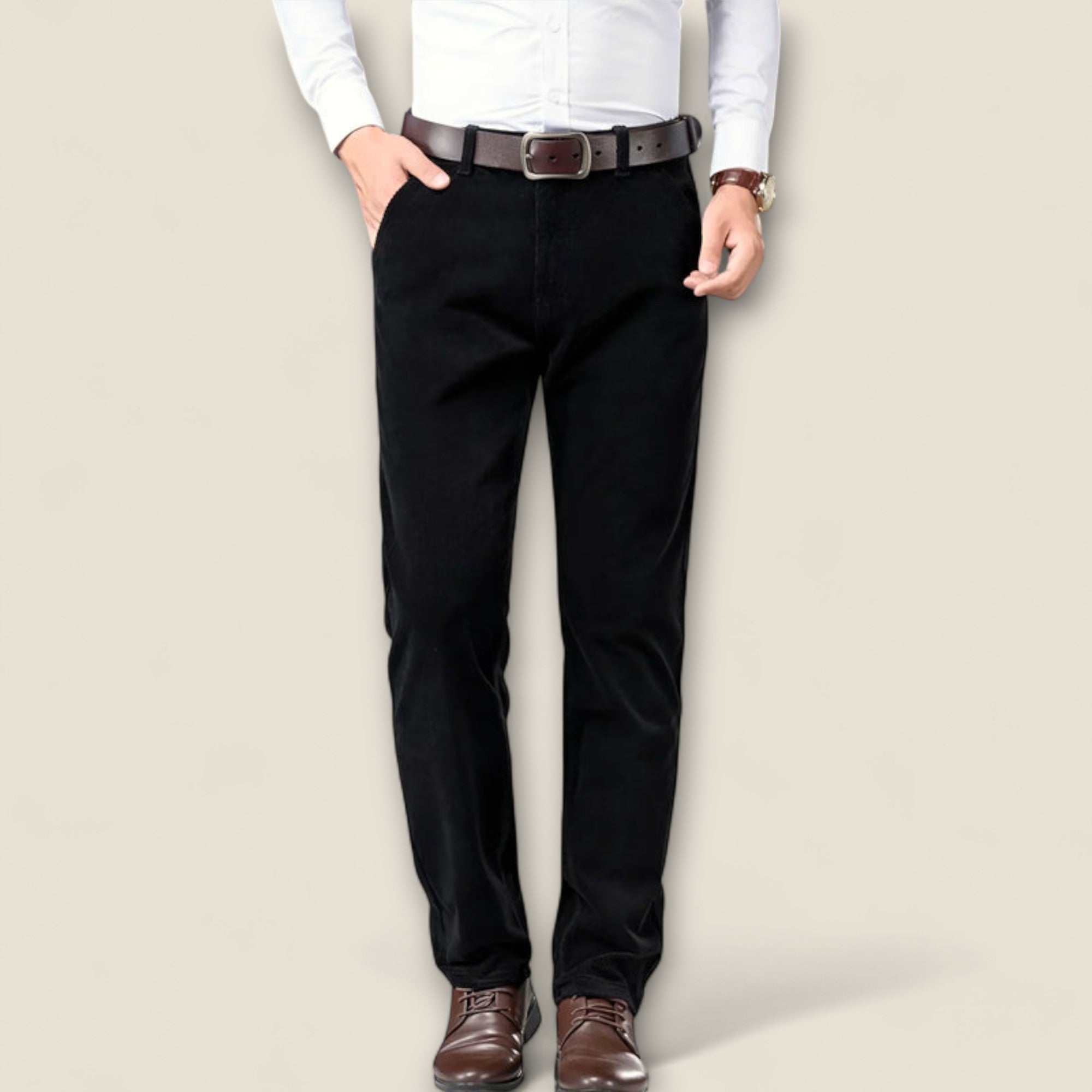 Sergio - Pantalon en velours côtelé intemporel