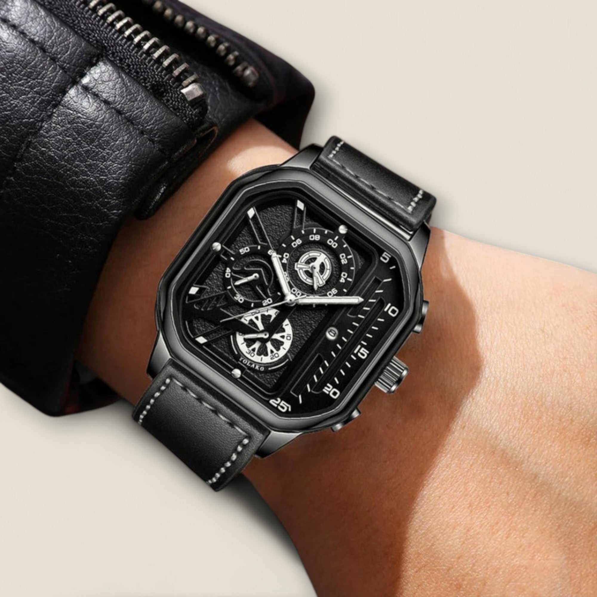 Rafael - Montre Chronographe Carrée