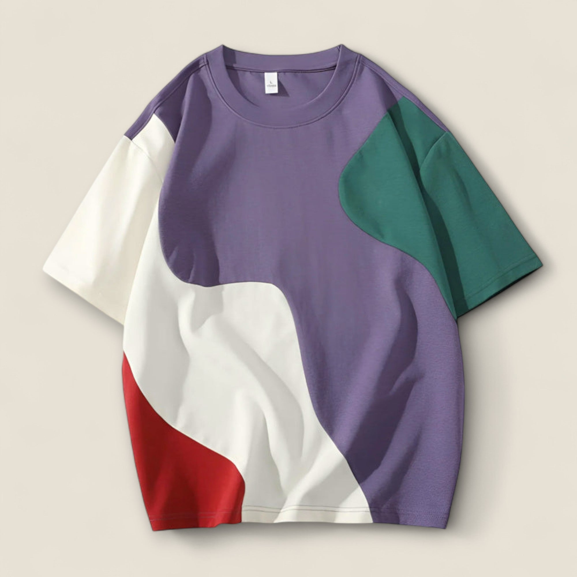 Mateo - T-shirt abstrait en colorblock