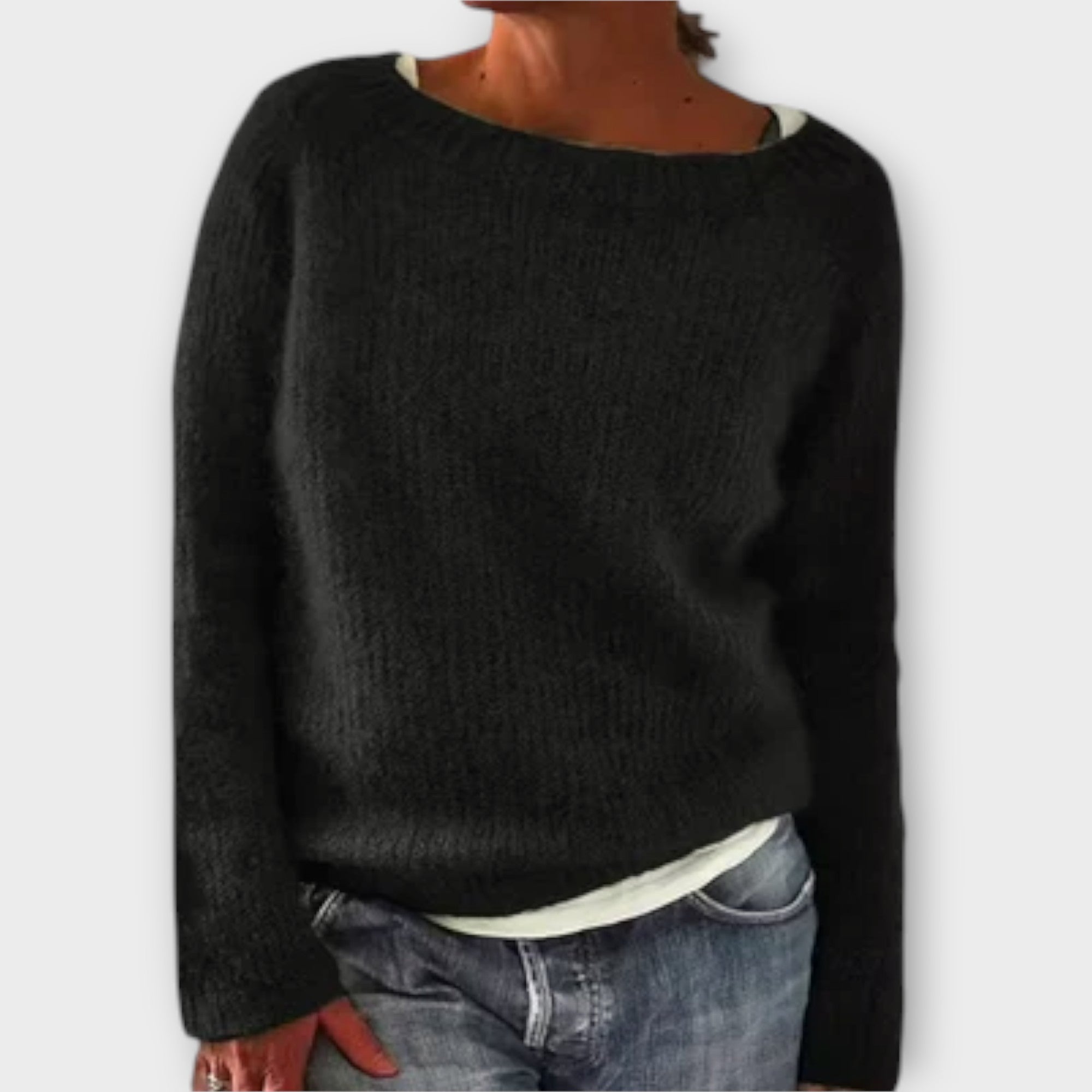 Regine – Pull en Tricot Uni