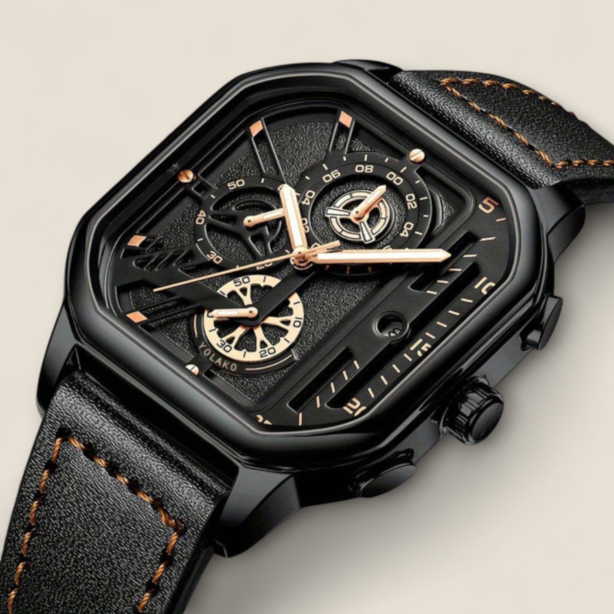 Rafael - Montre Chronographe Carrée