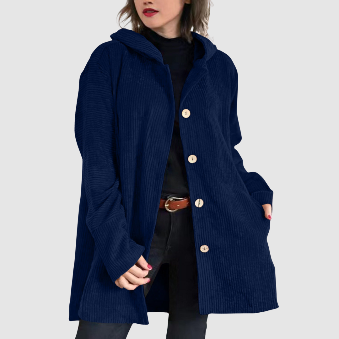 Vena® | Veste en velours confortable avec capuche