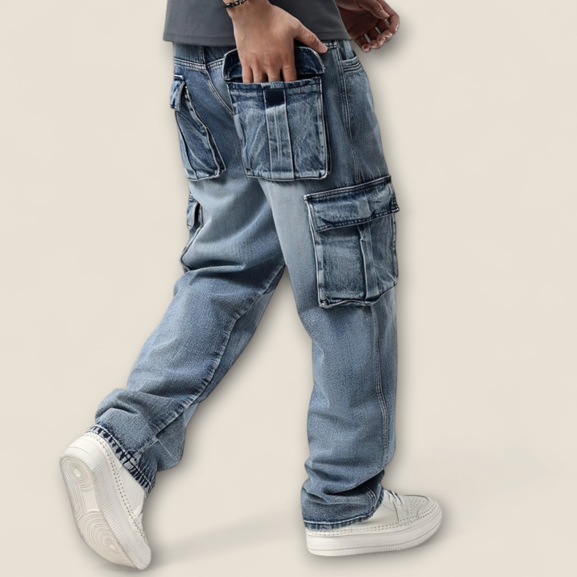 Lazaro - Pantalons Cargo en Coton