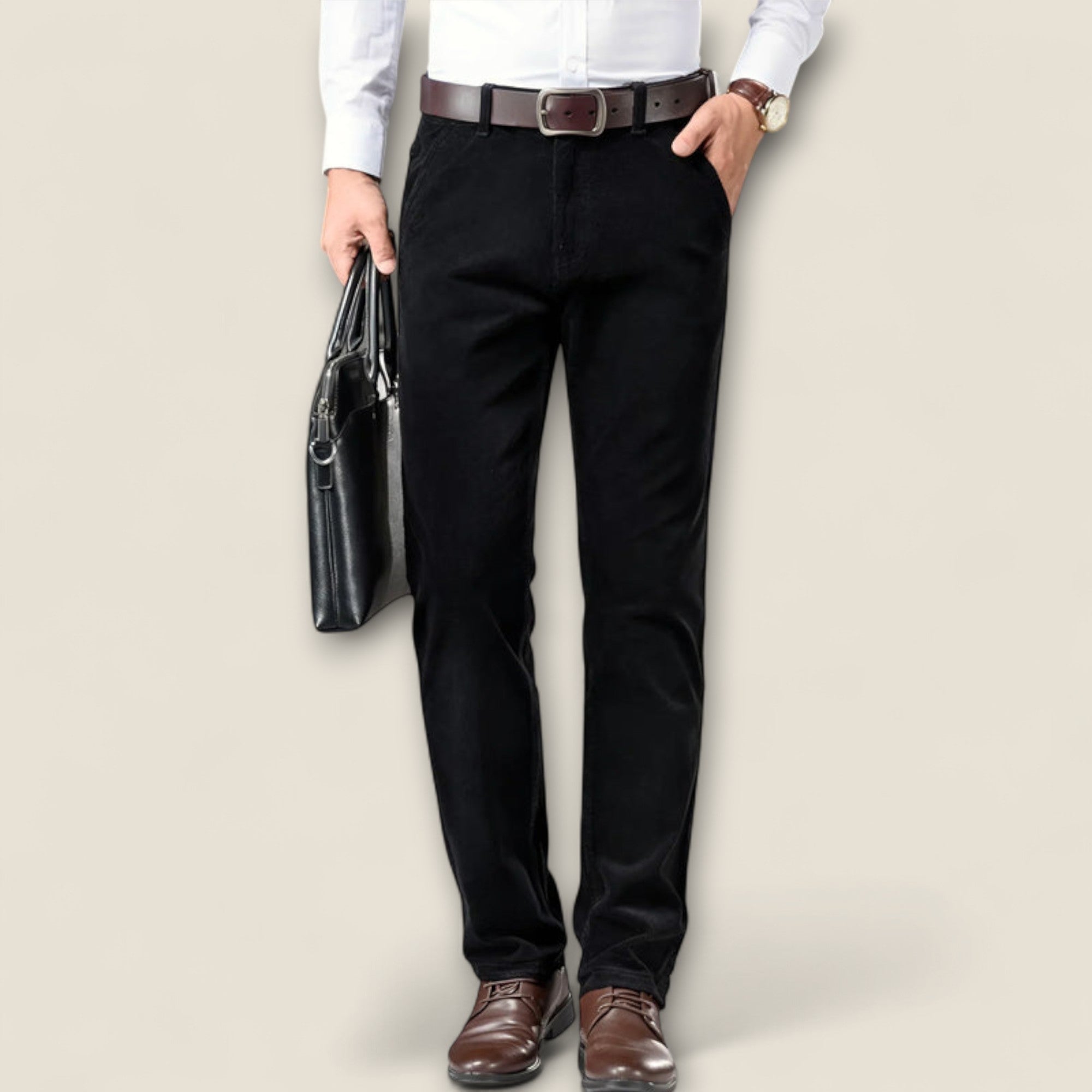 Sergio - Pantalon en velours côtelé intemporel