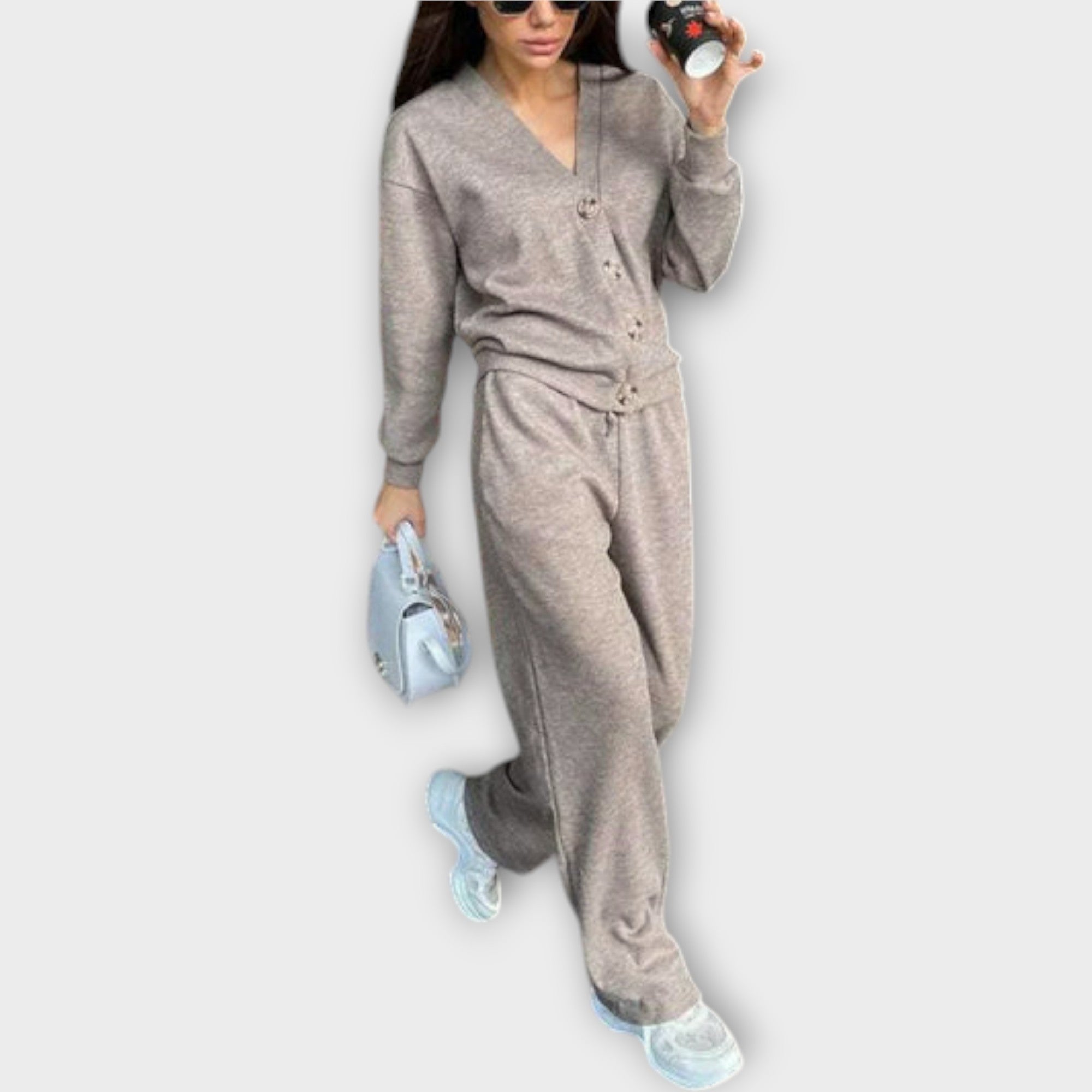 Chantal – Ensemble Cardigan & Pantalon