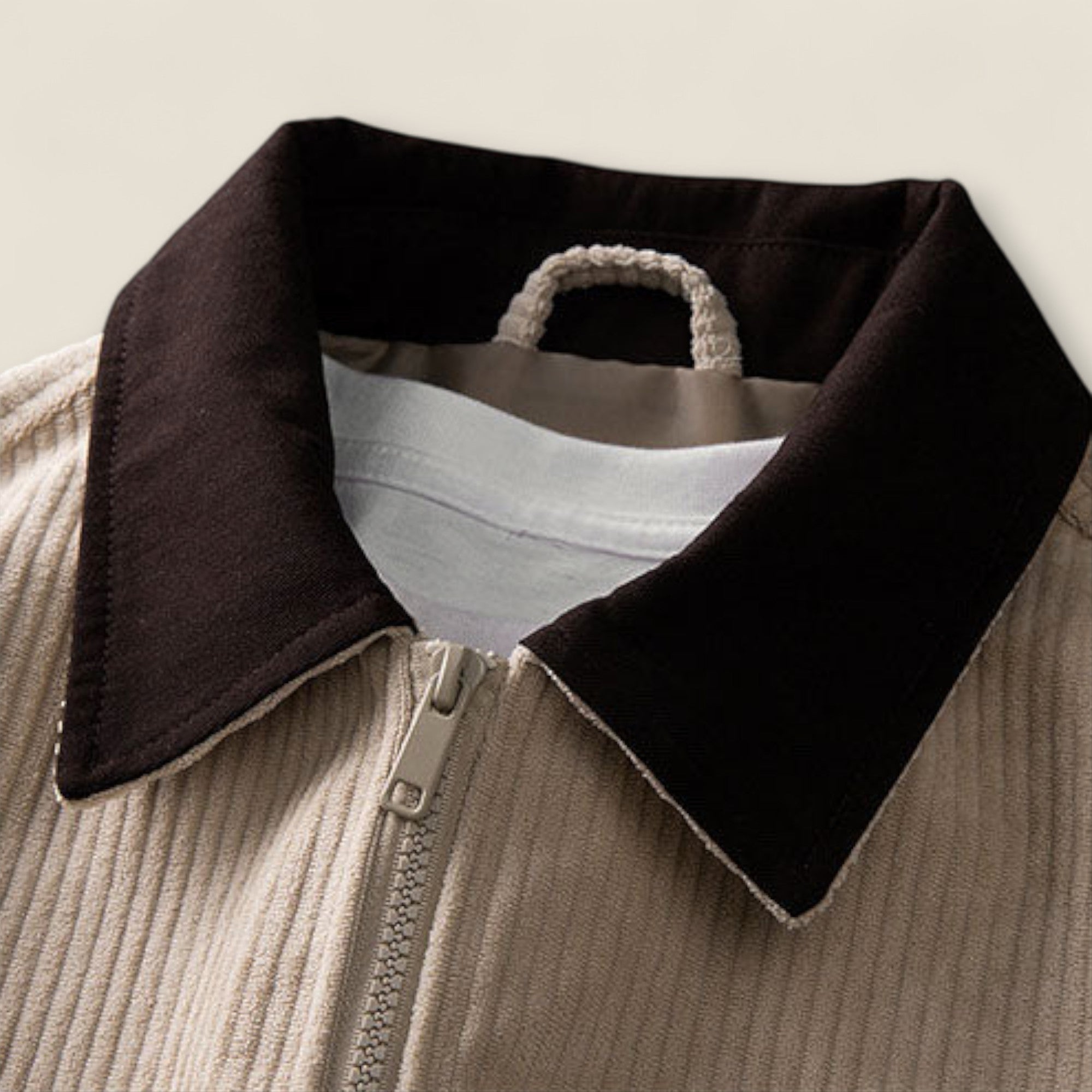 Salvador - Veste en velours côtelé zippée