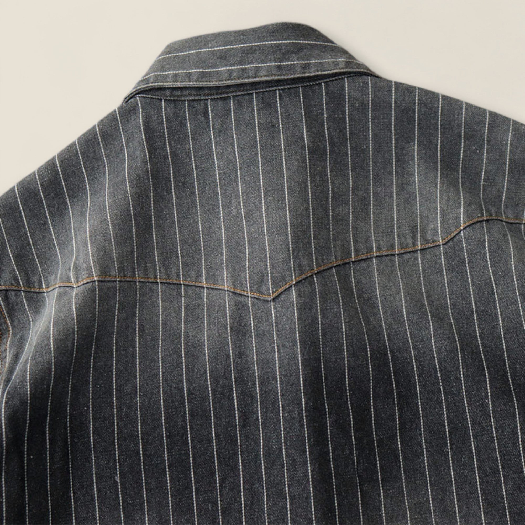 Leon - Chemise en Jean Rayée