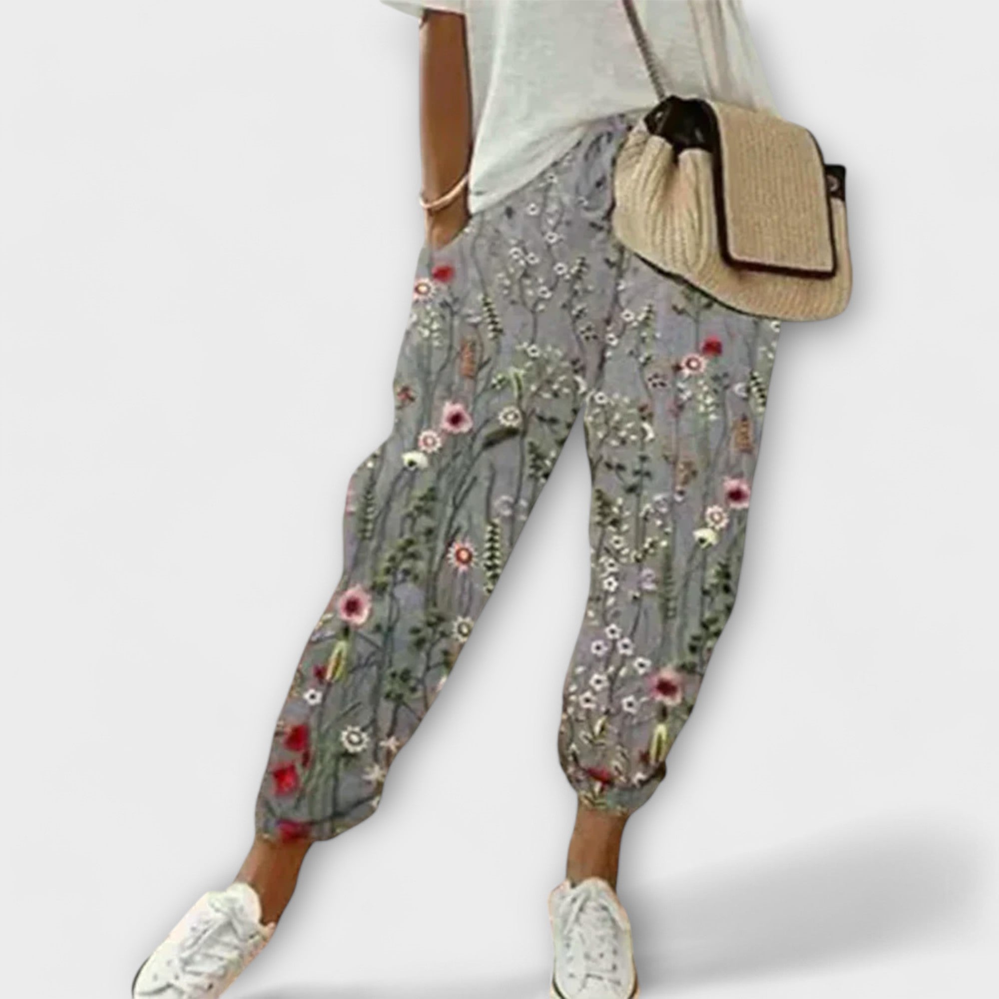 Burga - Pantalons en Coton-Lin Confortables