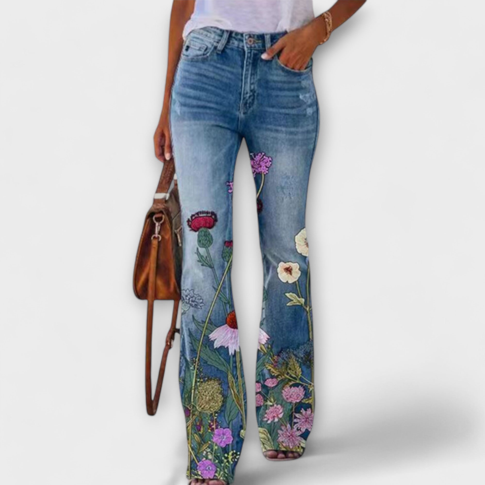 Pantalons avec Fleurs
