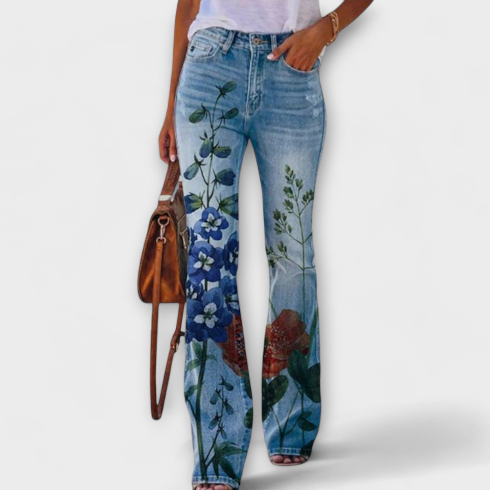 Pantalons avec Fleurs