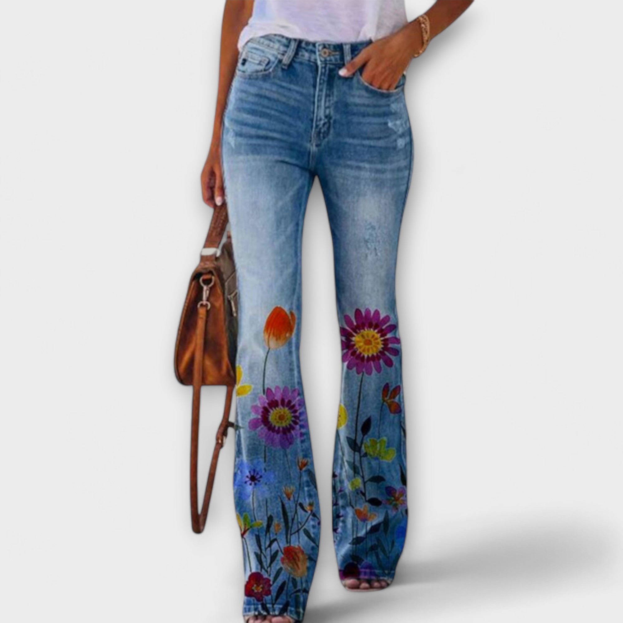 Pantalons avec Fleurs