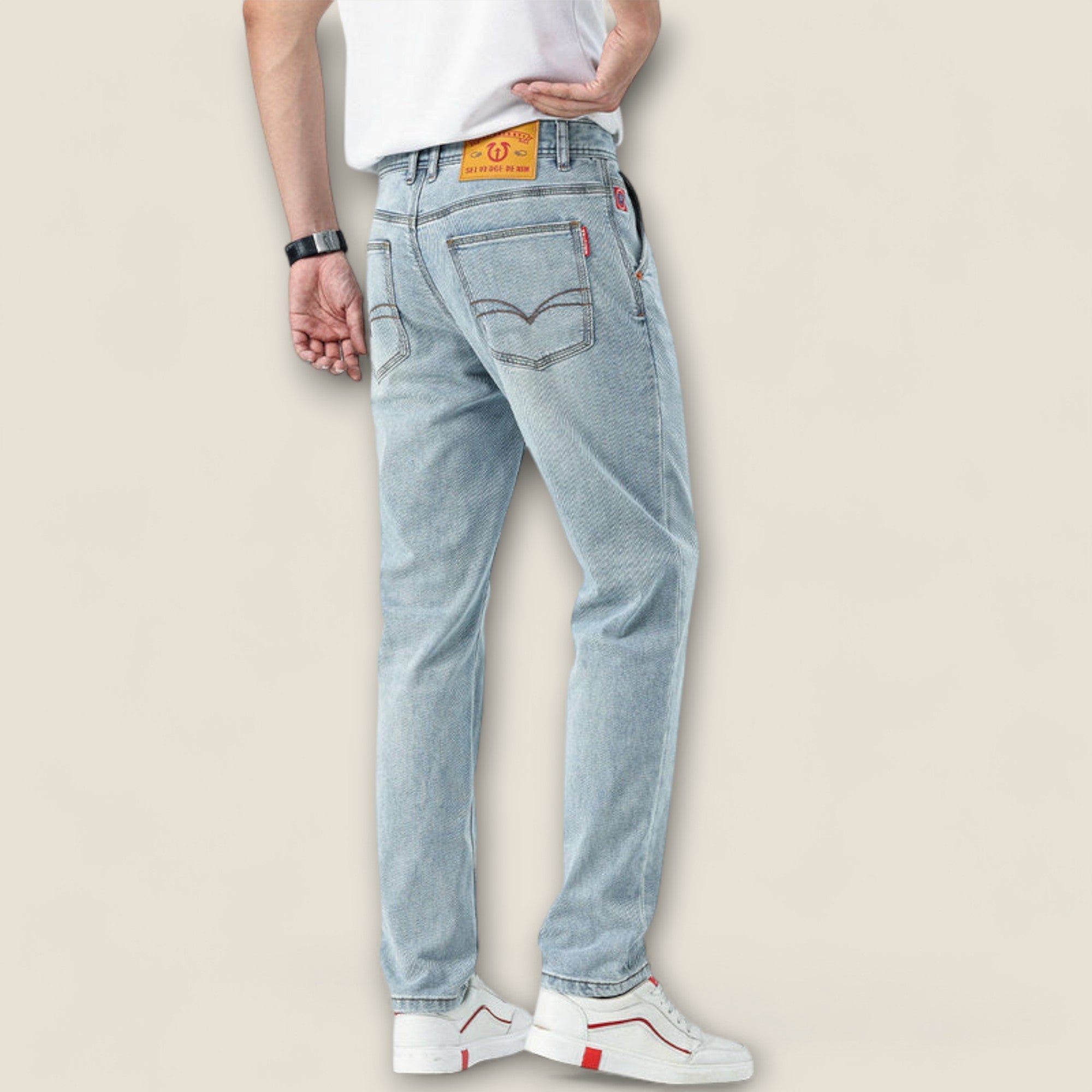 Alessio - Jean en Coton Coupe Classique