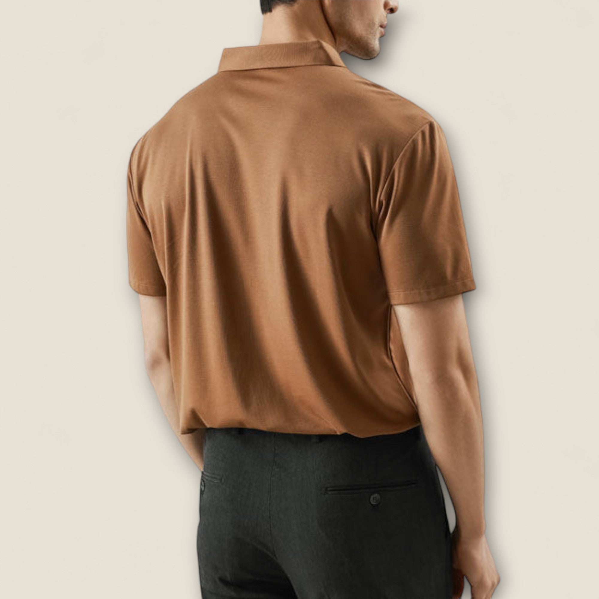 Fabio - Polo en Mélange de Coton et Soie