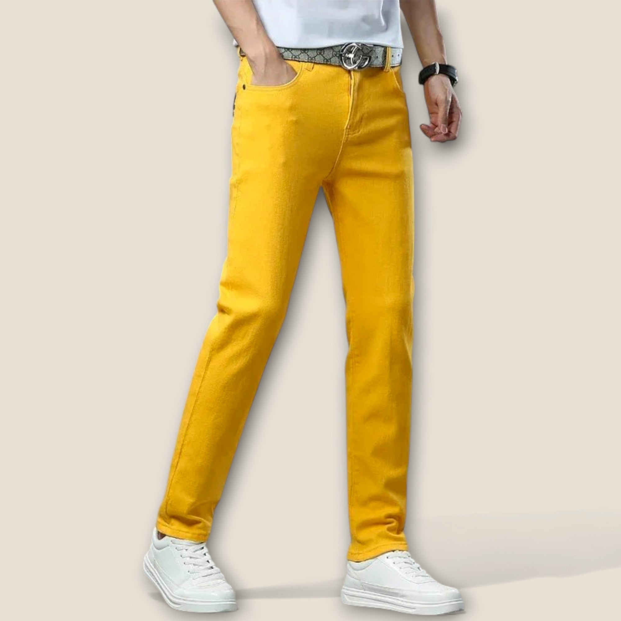 Baltasar - Pantalons en Coton Élastique