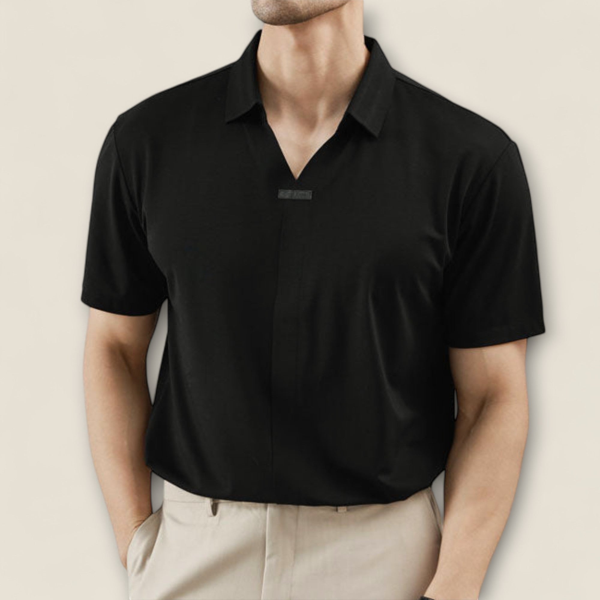 Fabio - Polo en Mélange de Coton et Soie