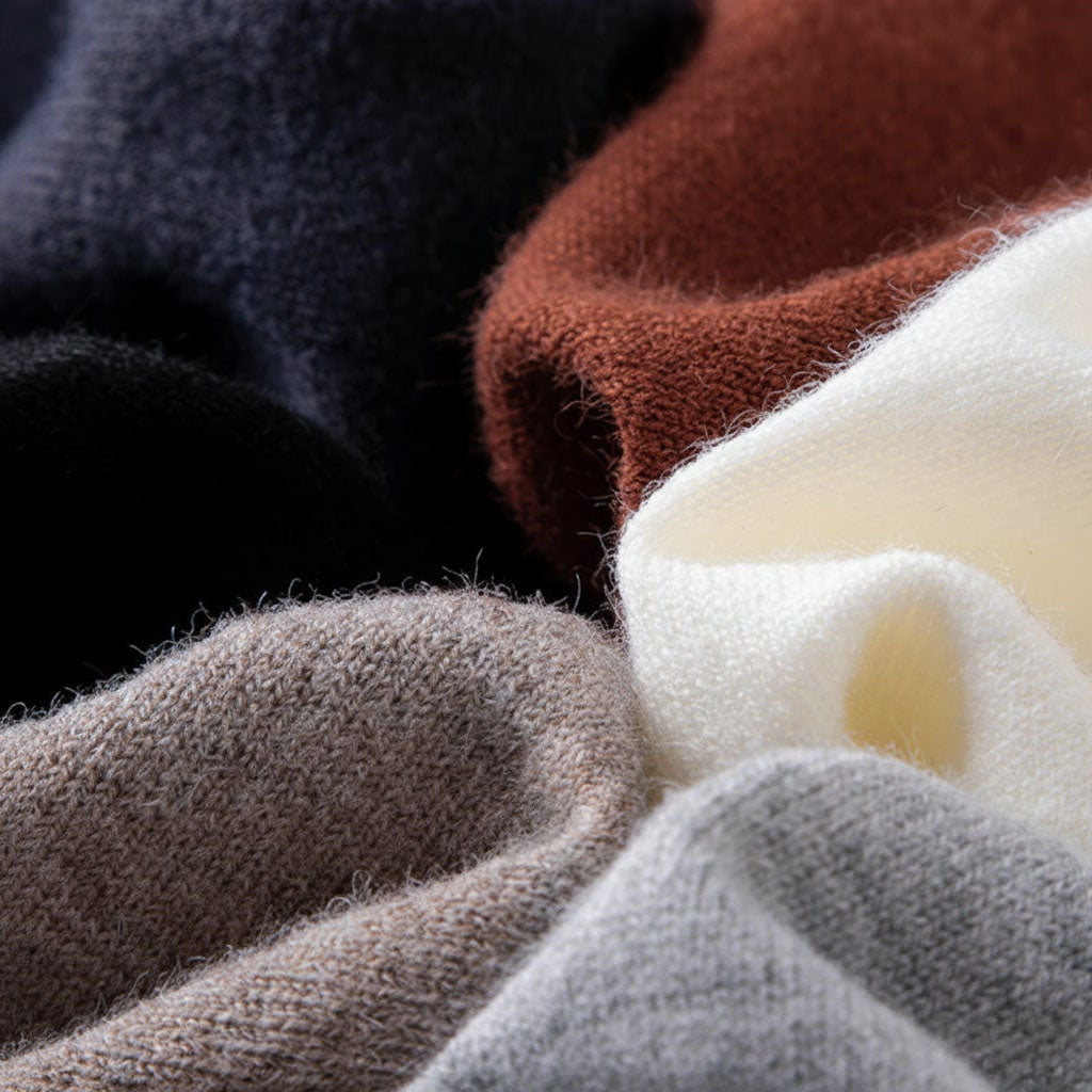 Alessio - Pull à col en V en mélange de laine et cachemire