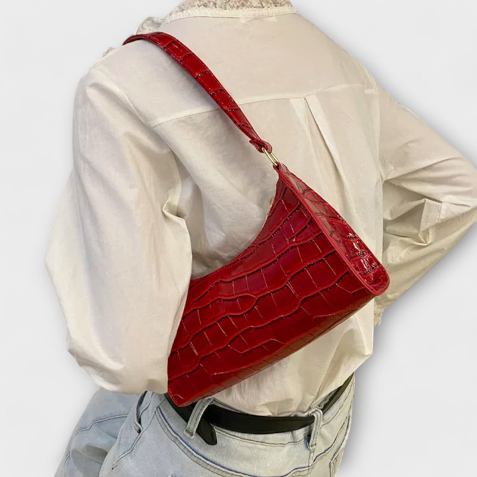 Lora. - Sac en Cuir Brillant