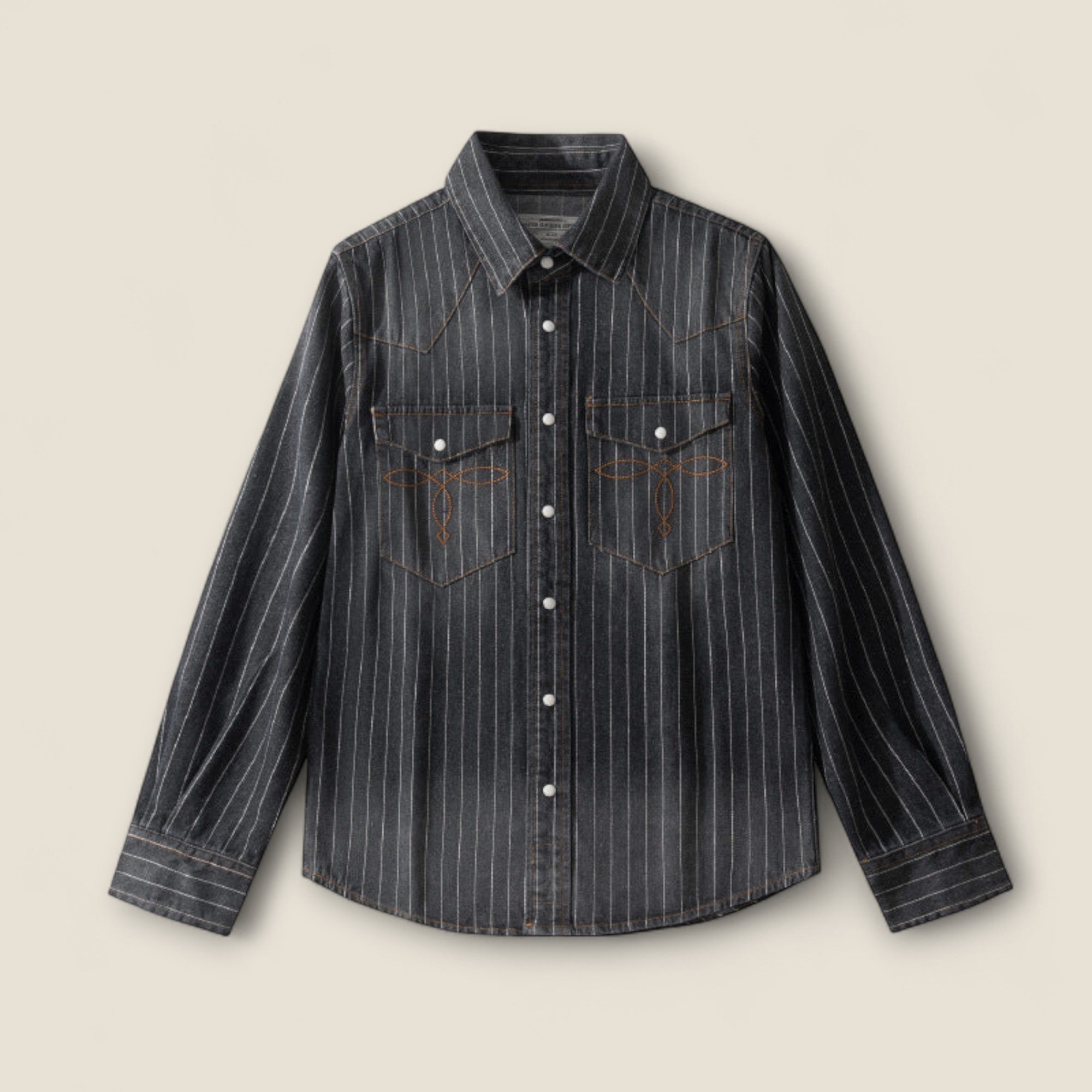 Leon - Chemise en Jean Rayée