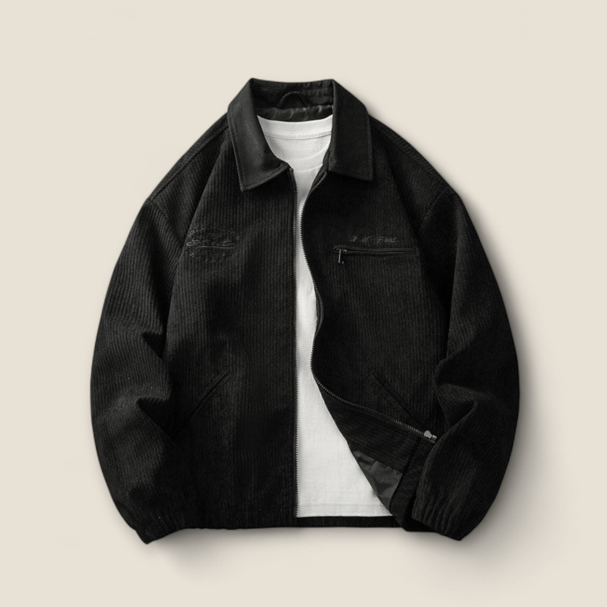 Salvador - Veste en velours côtelé zippée