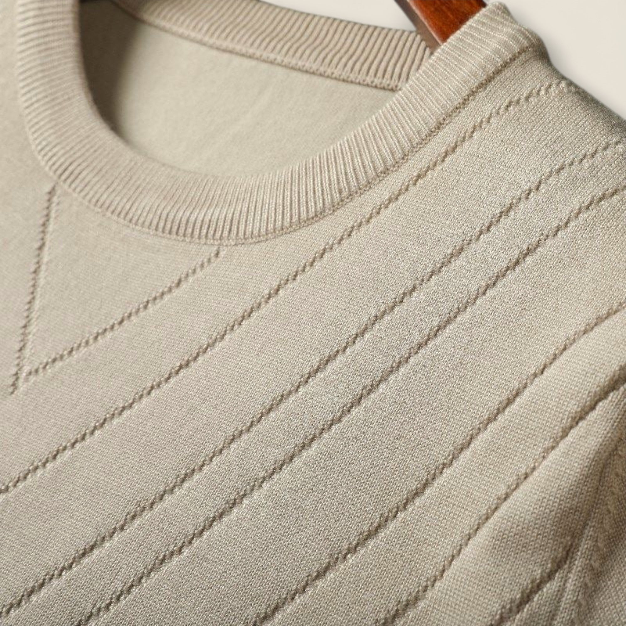 Landon - T-shirt en tricot de soie glacée