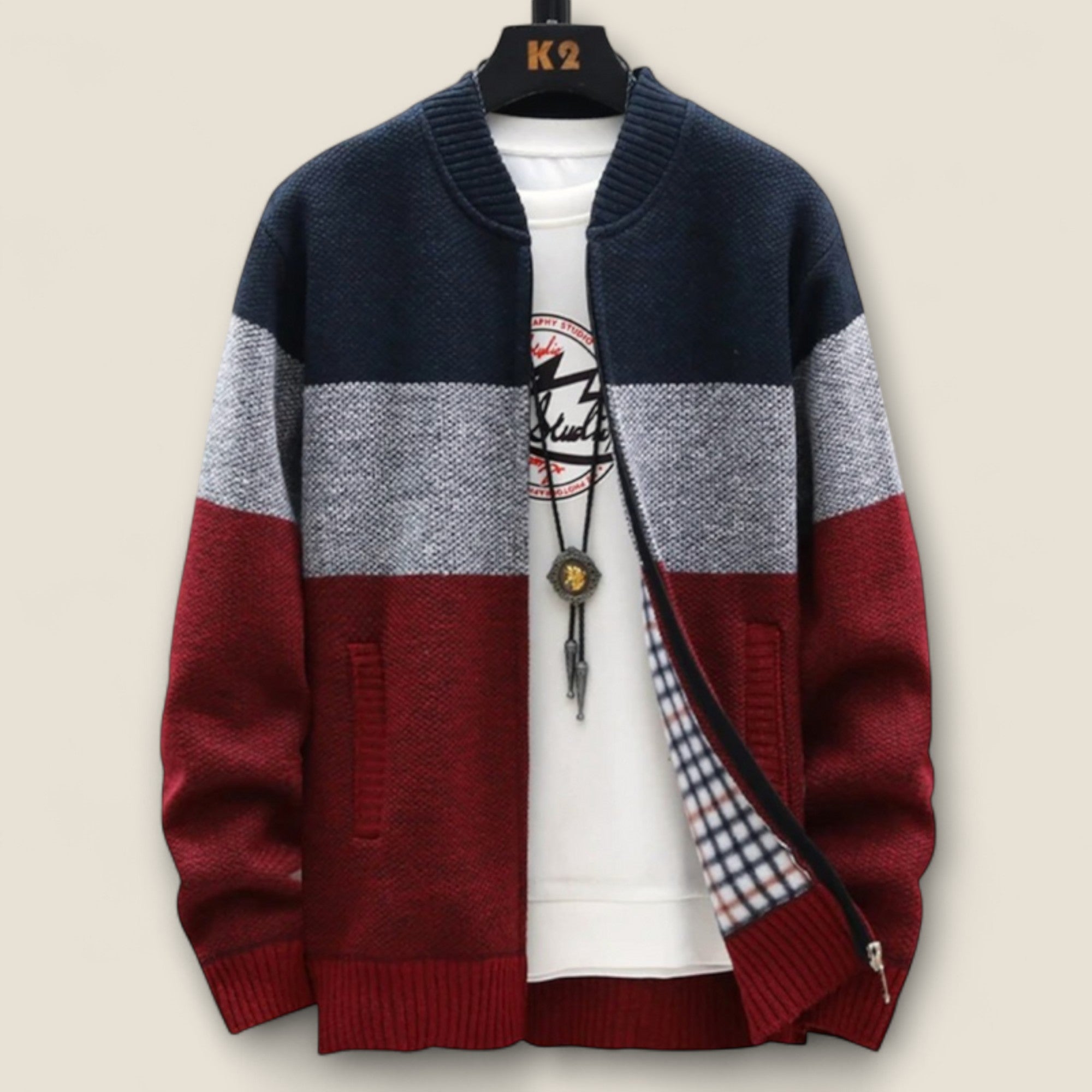 Kurt - Cardigan en Fleece Douillet pour Homme