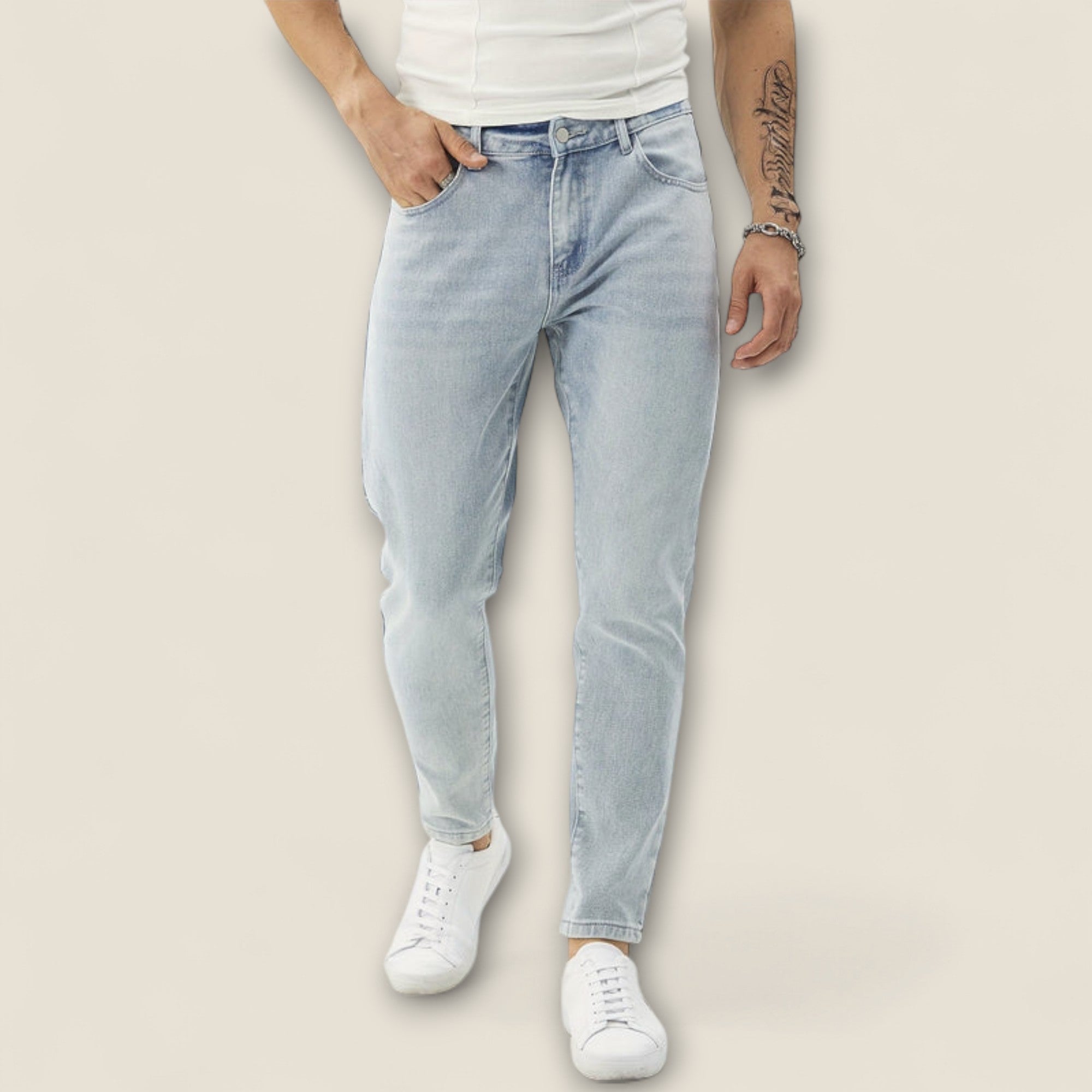 Thiago - Jeans en coton tapered