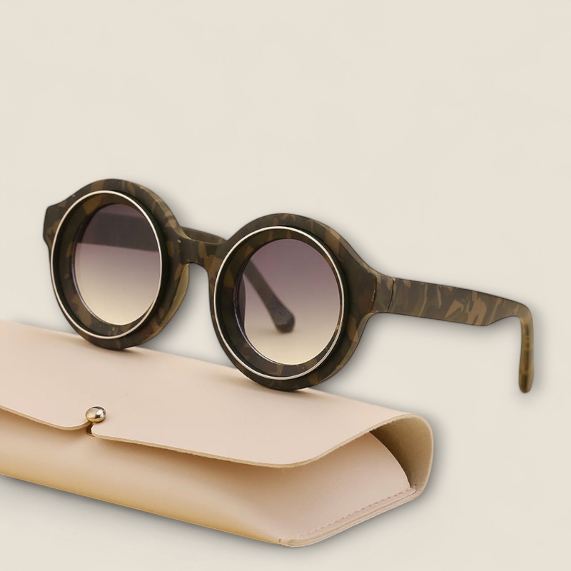 Emilio - Lunettes de soleil en bois rétro