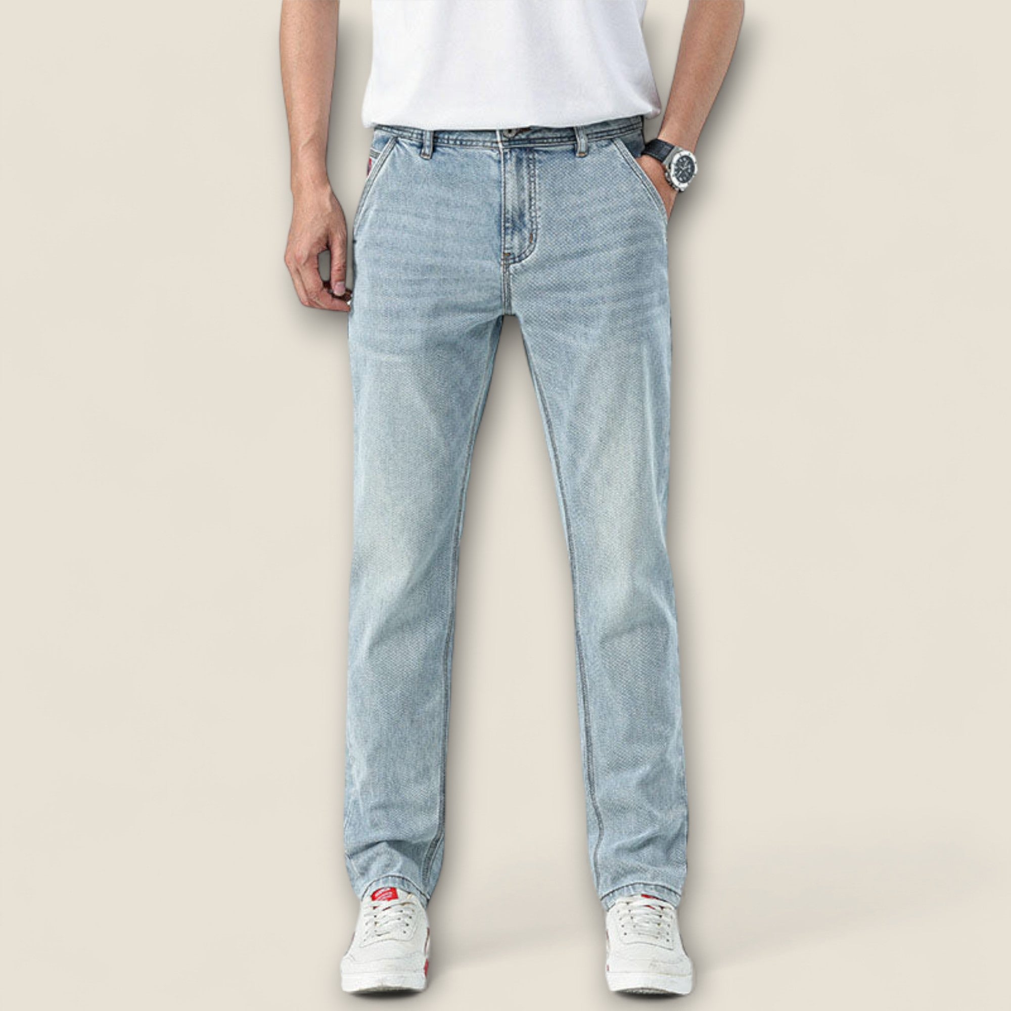 Alessio - Jean en Coton Coupe Classique