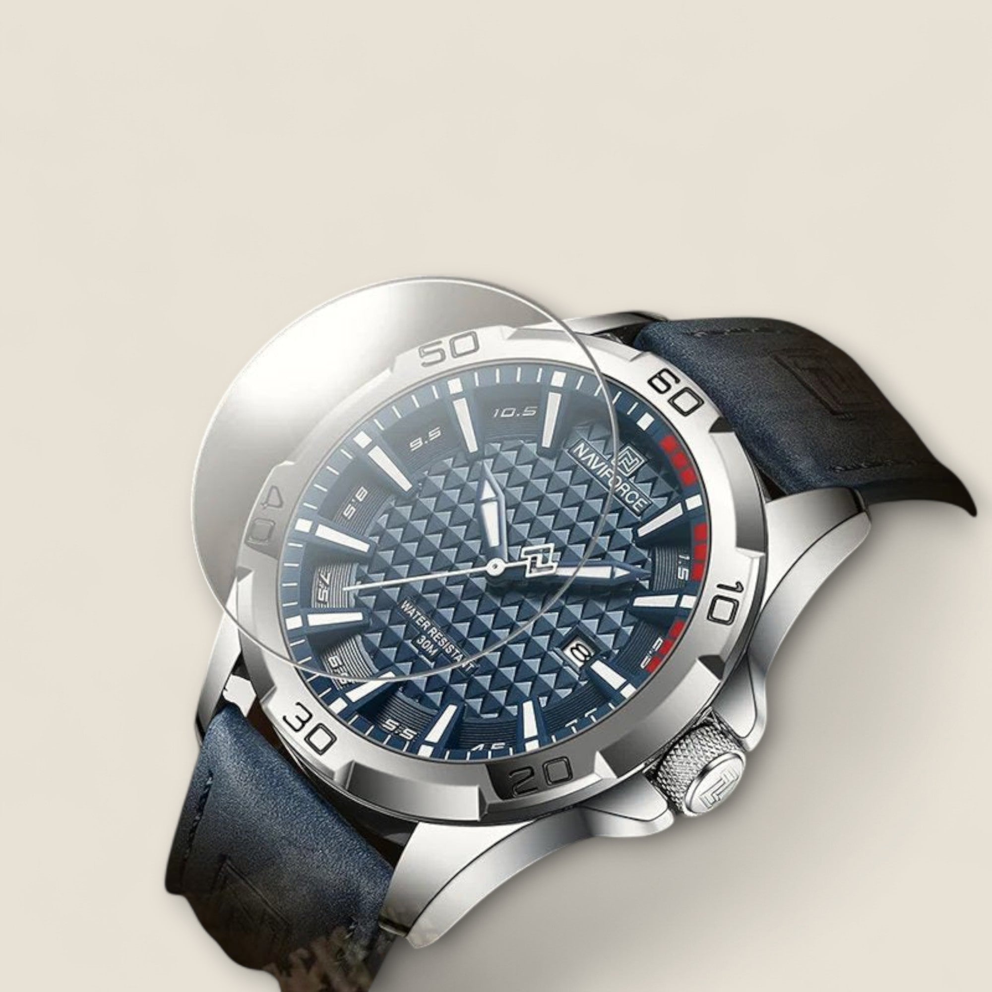 Dario - Montre à cadran géométrique