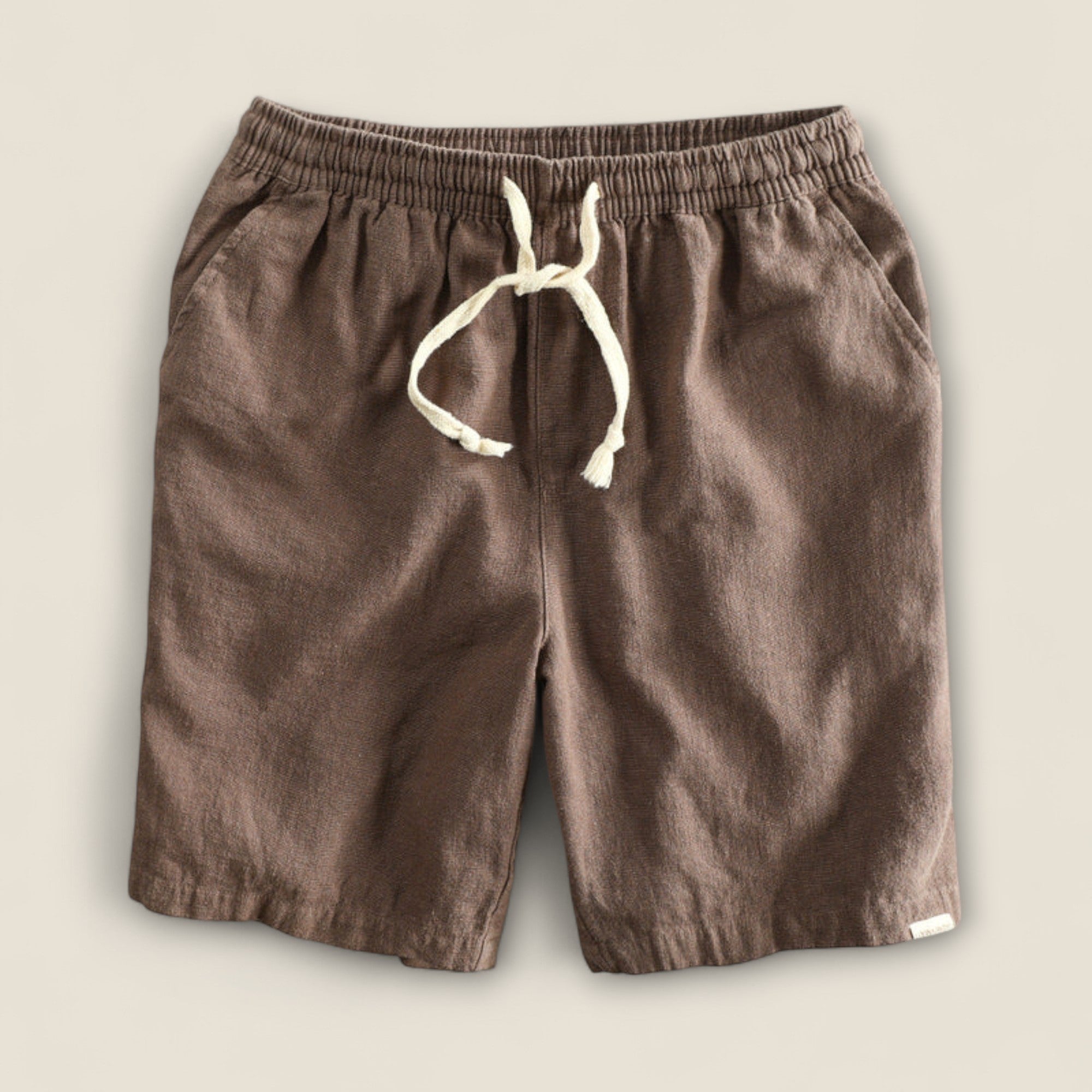 Paolo - Shorts en Lin avec Cordon de Serrage