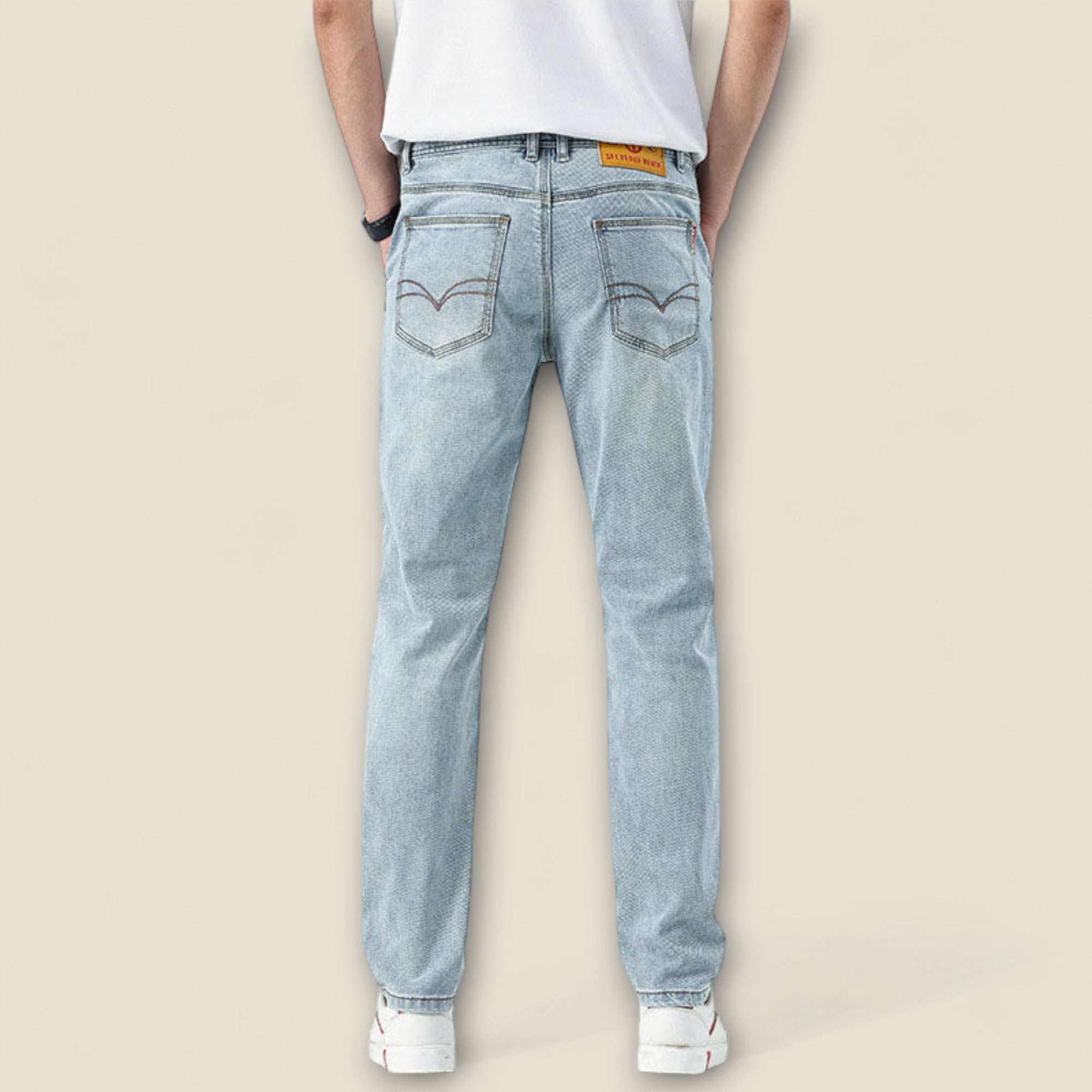 Alessio - Jean en Coton Coupe Classique
