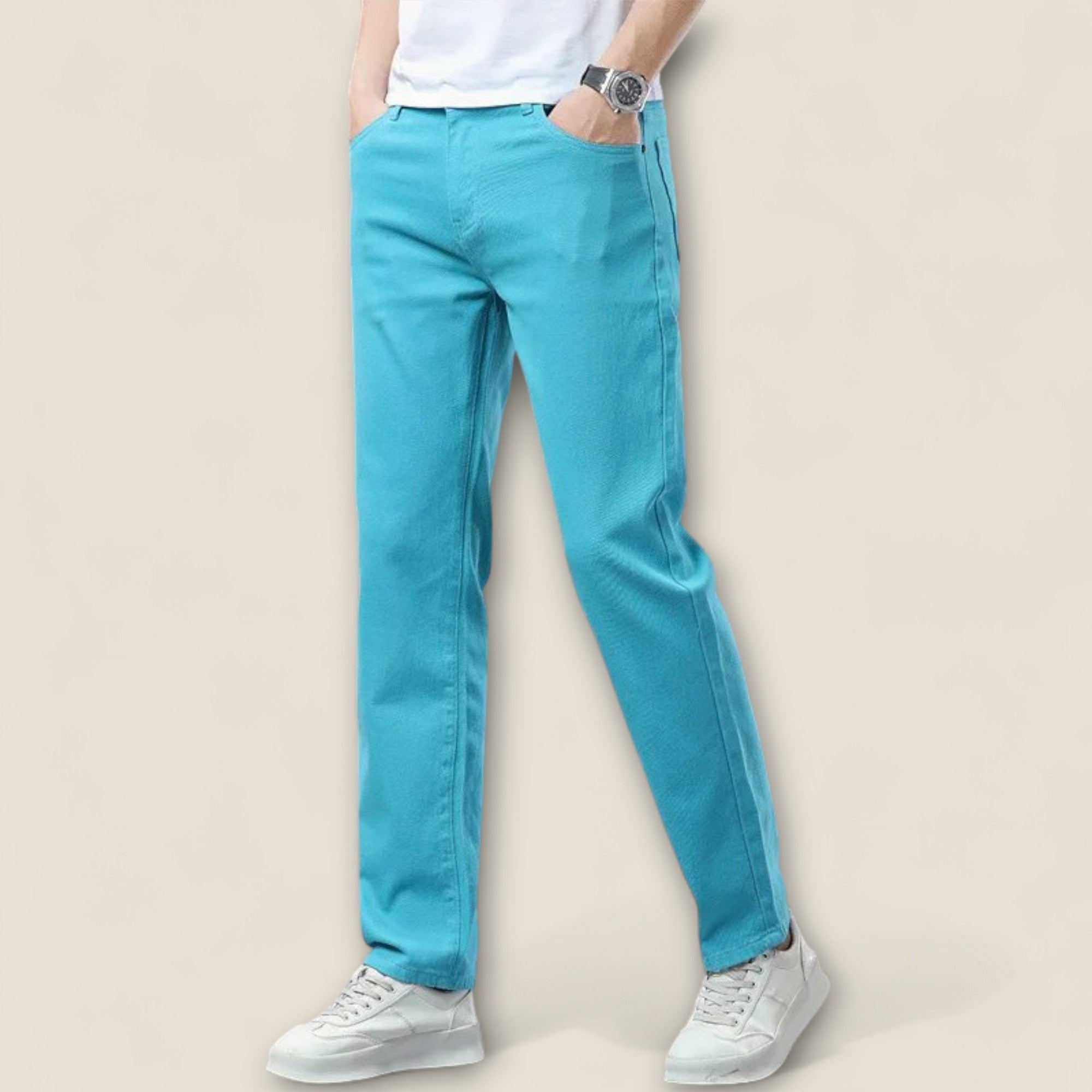 Baltasar - Pantalons en Coton Élastique