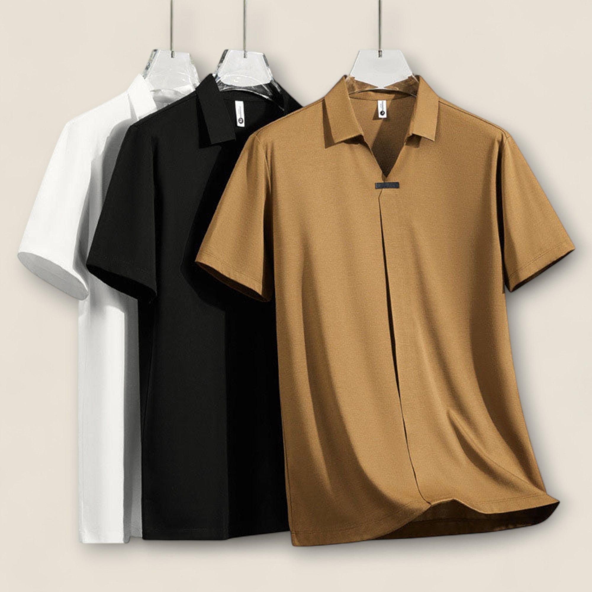 Fabio - Polo en Mélange de Coton et Soie