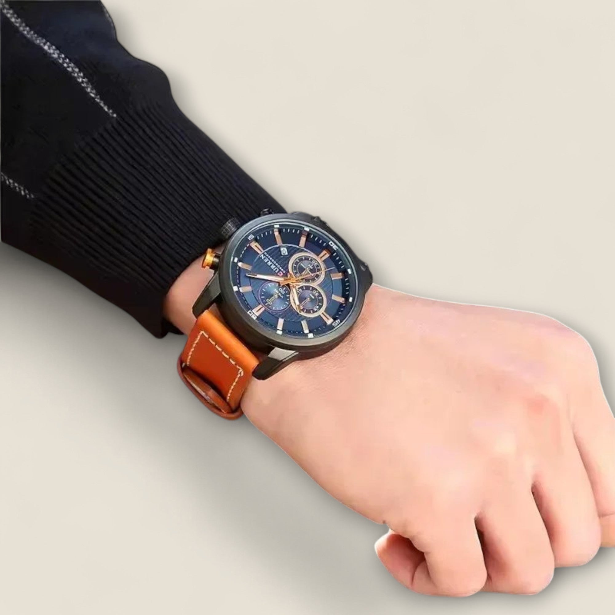 Renzo - Montre Chronographe en Cuir