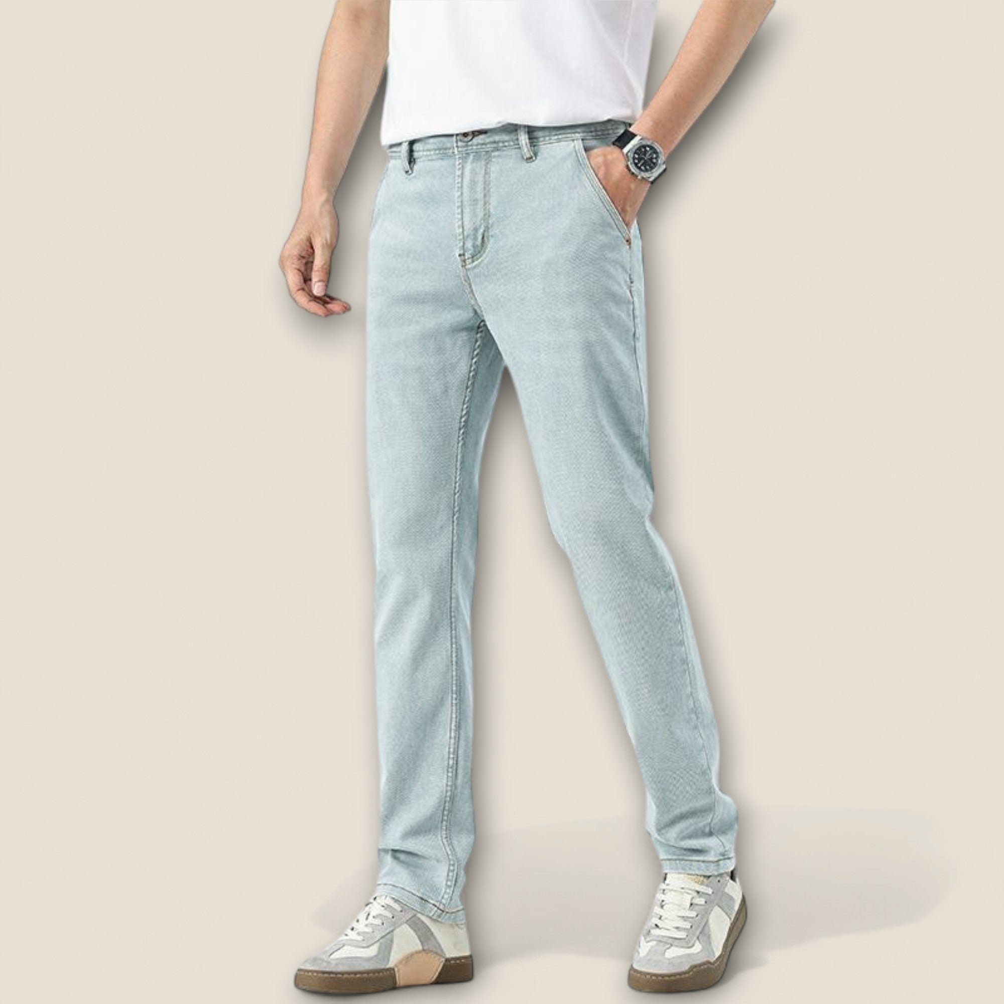 Alessio - Jean en Coton Coupe Classique