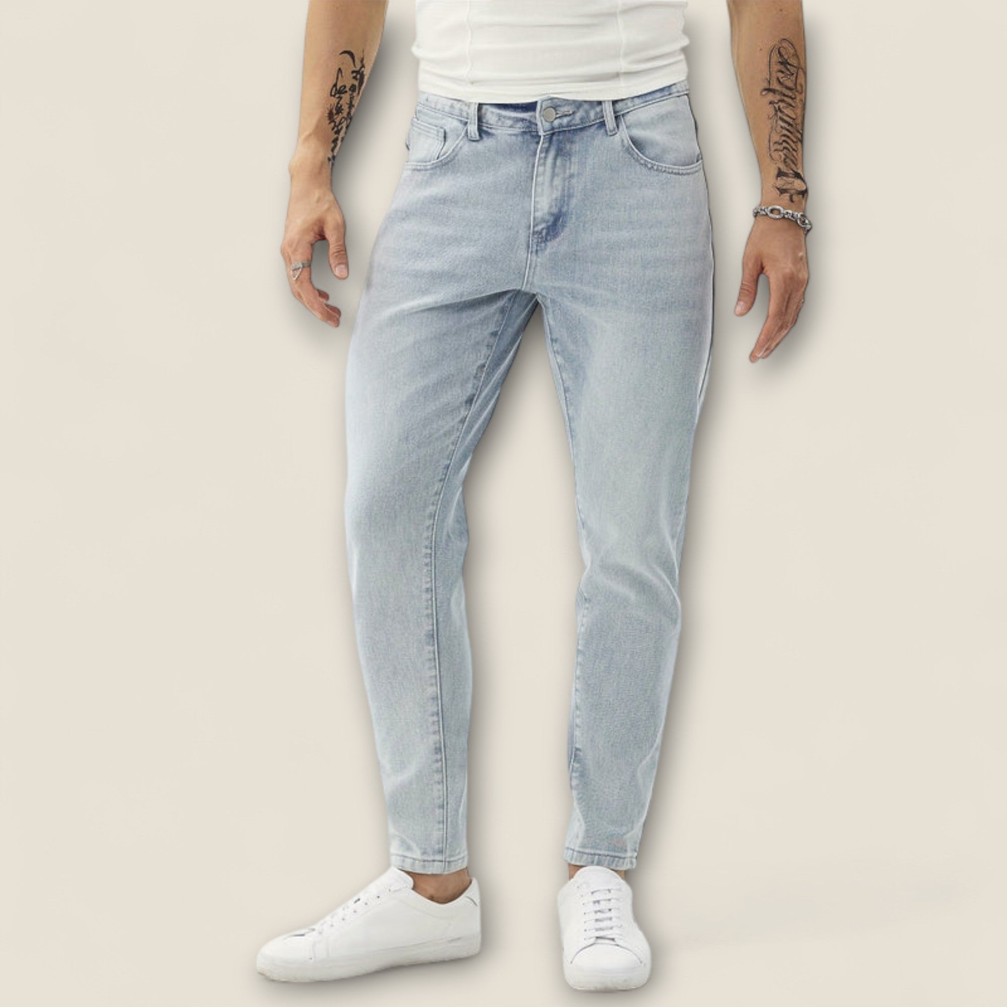 Thiago - Jeans en coton tapered