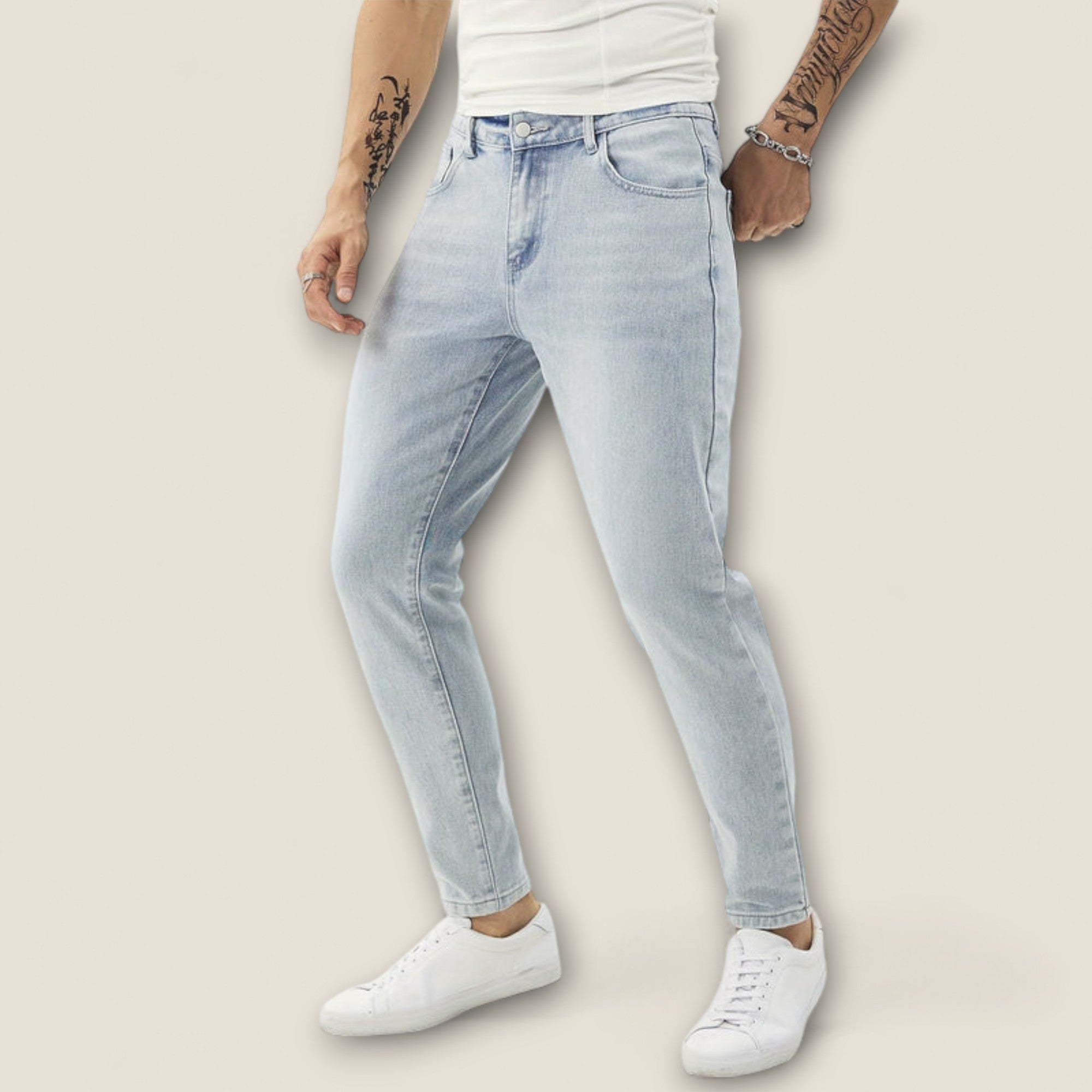Thiago - Jeans en coton tapered