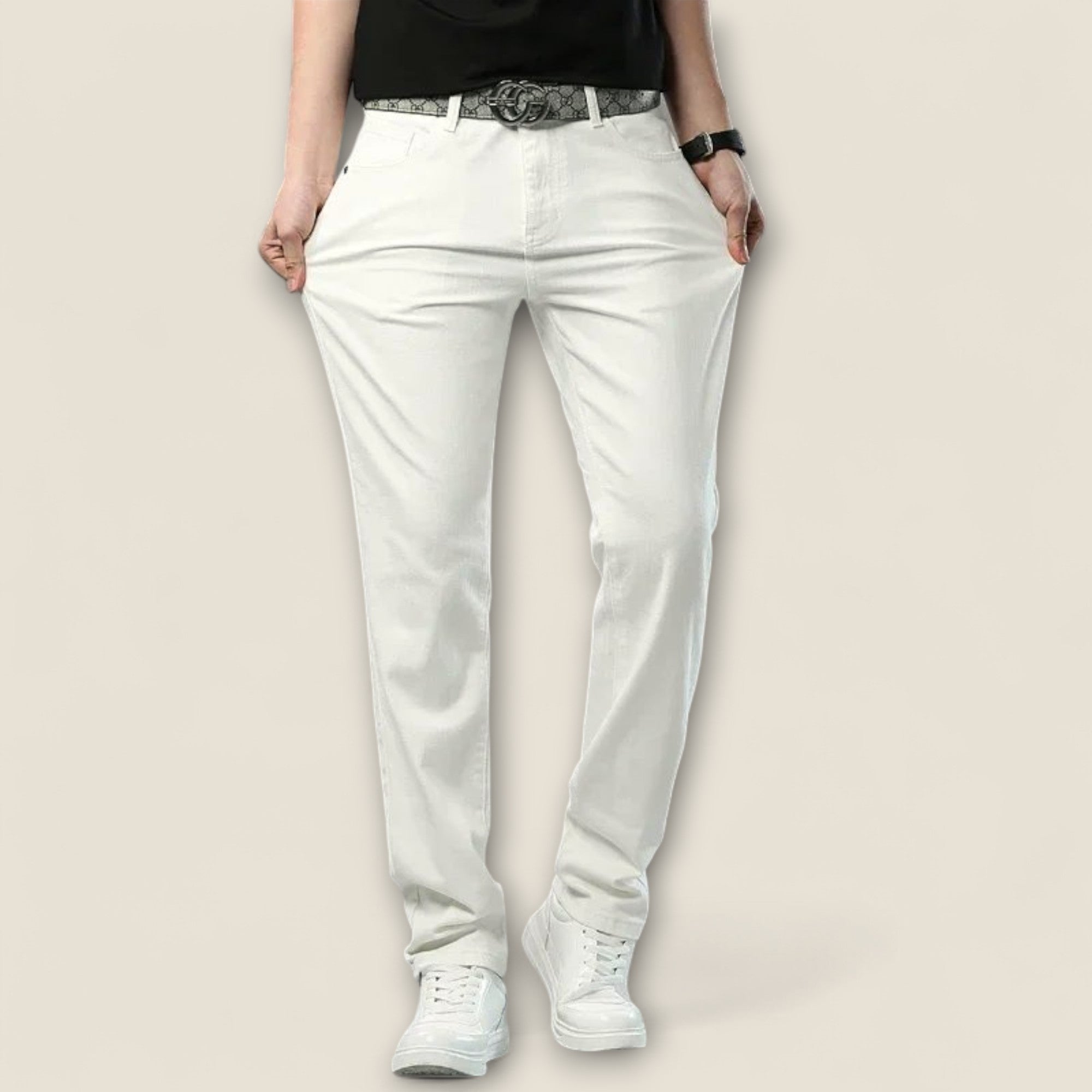 Baltasar - Pantalons en Coton Élastique