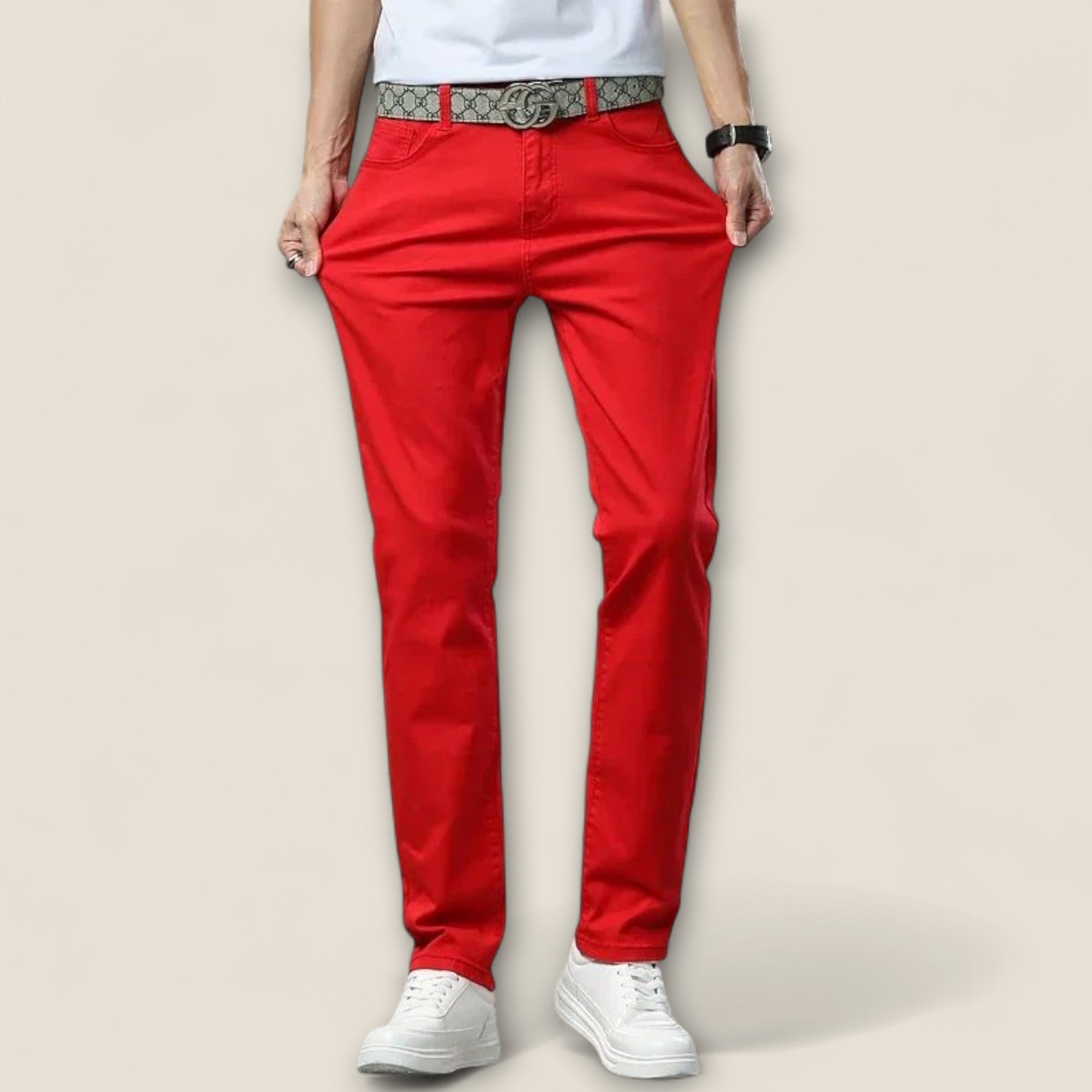 Baltasar - Pantalons en Coton Élastique