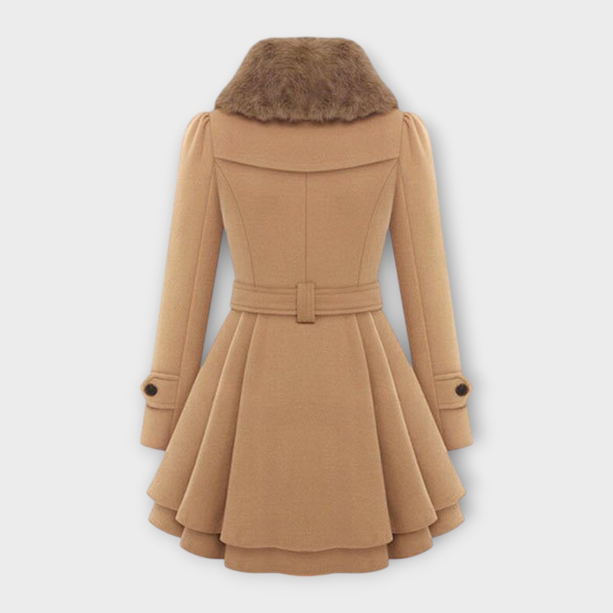 Emma - Manteau Élégant avec Col en Fourrure Synthétique
