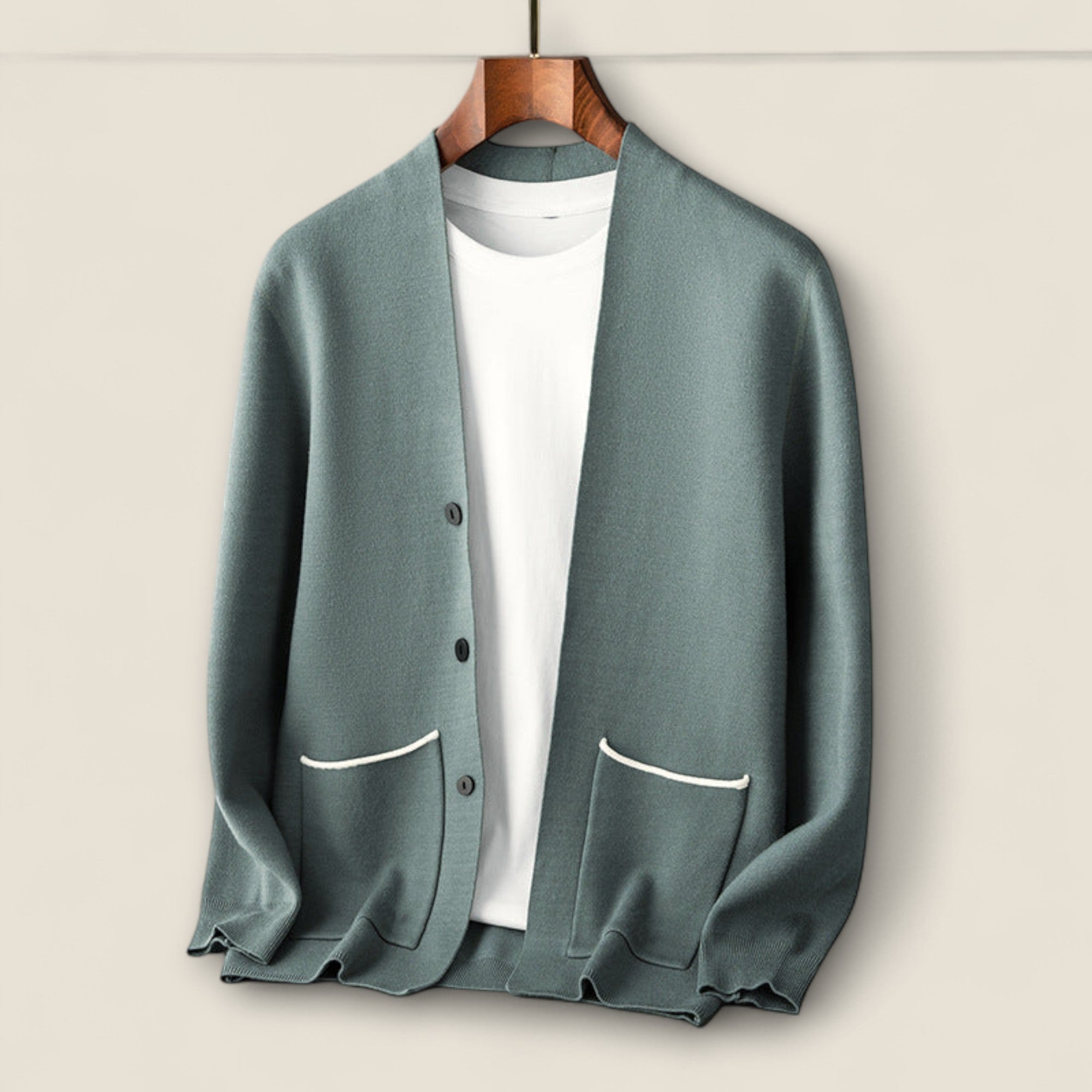 Reid - Cardigan en Laine Tricoté