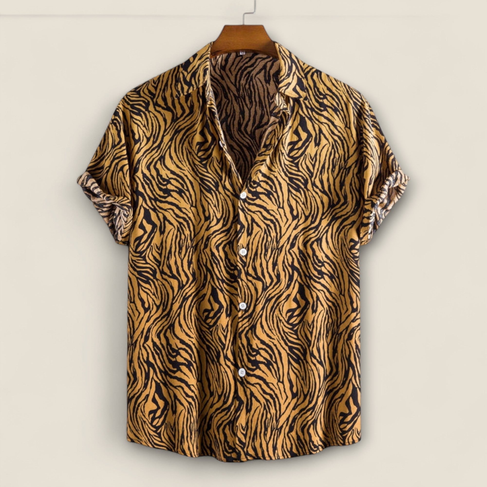 Claudio - Chemise de Camp avec Imprimé Tigre