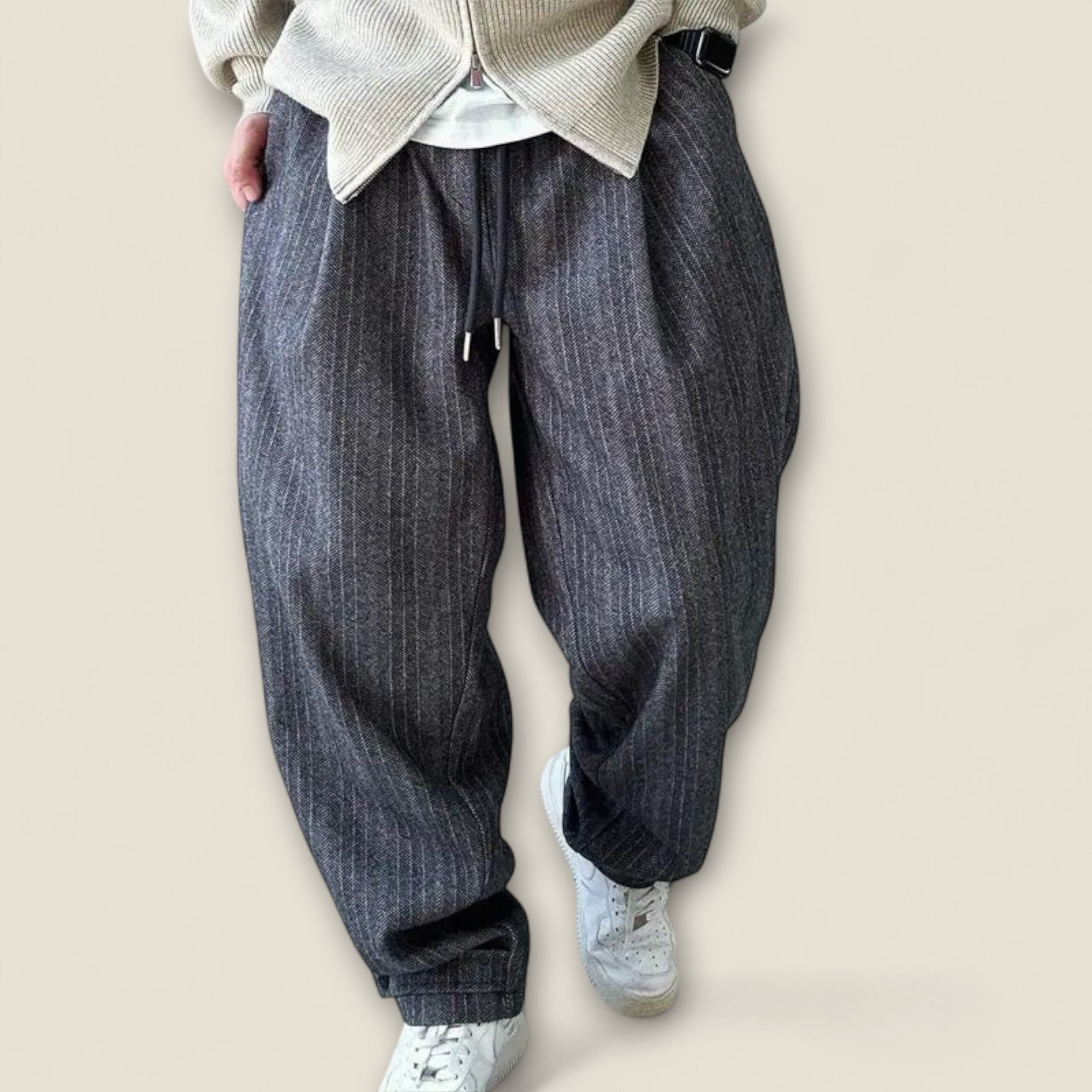 Bruno - Pantalons Relax Fit Rayés