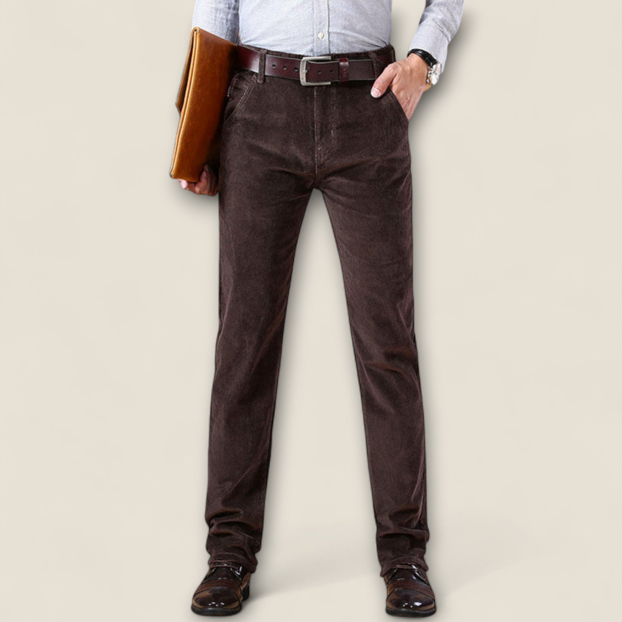 Enrico - Pantalon en Velours Côtelé Sur Mesure