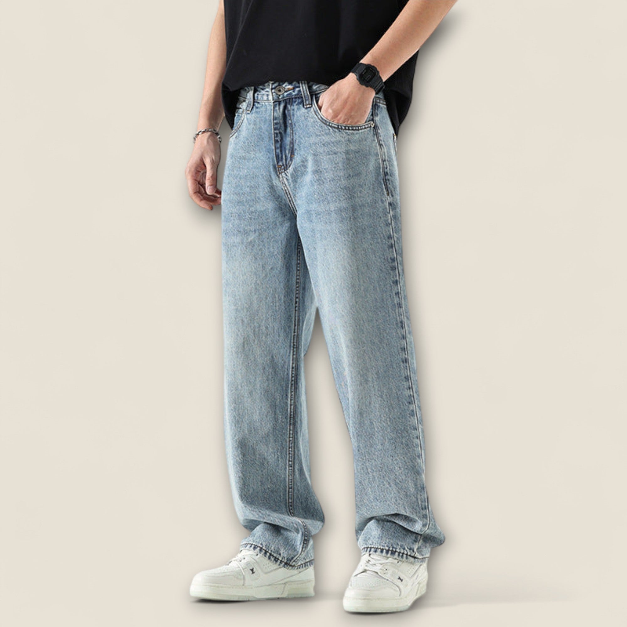 Luca - Denim en Coton Décontracté