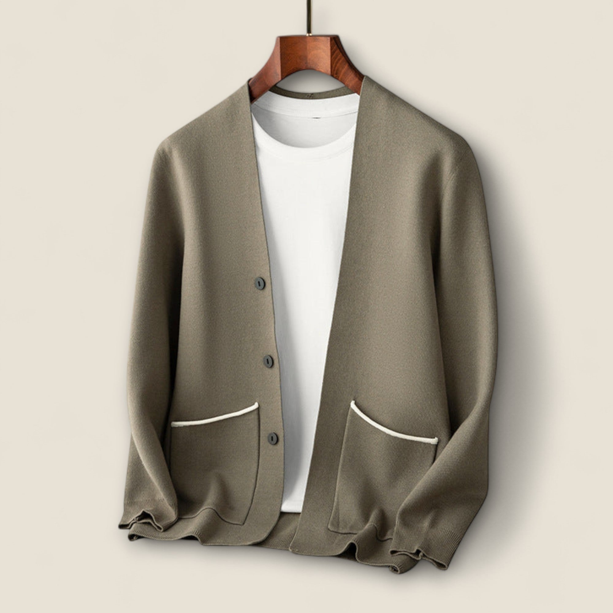 Reid - Cardigan en Laine Tricoté